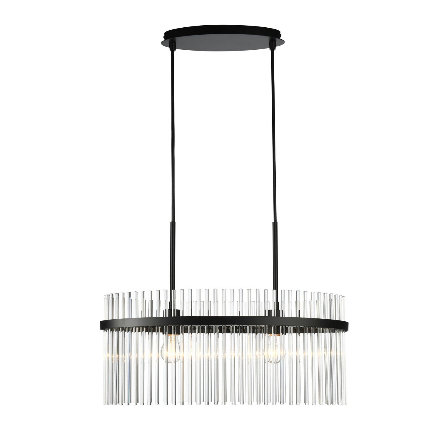 Artcraft - AC12082BK - Two Light Chandelier - Ava - Black
