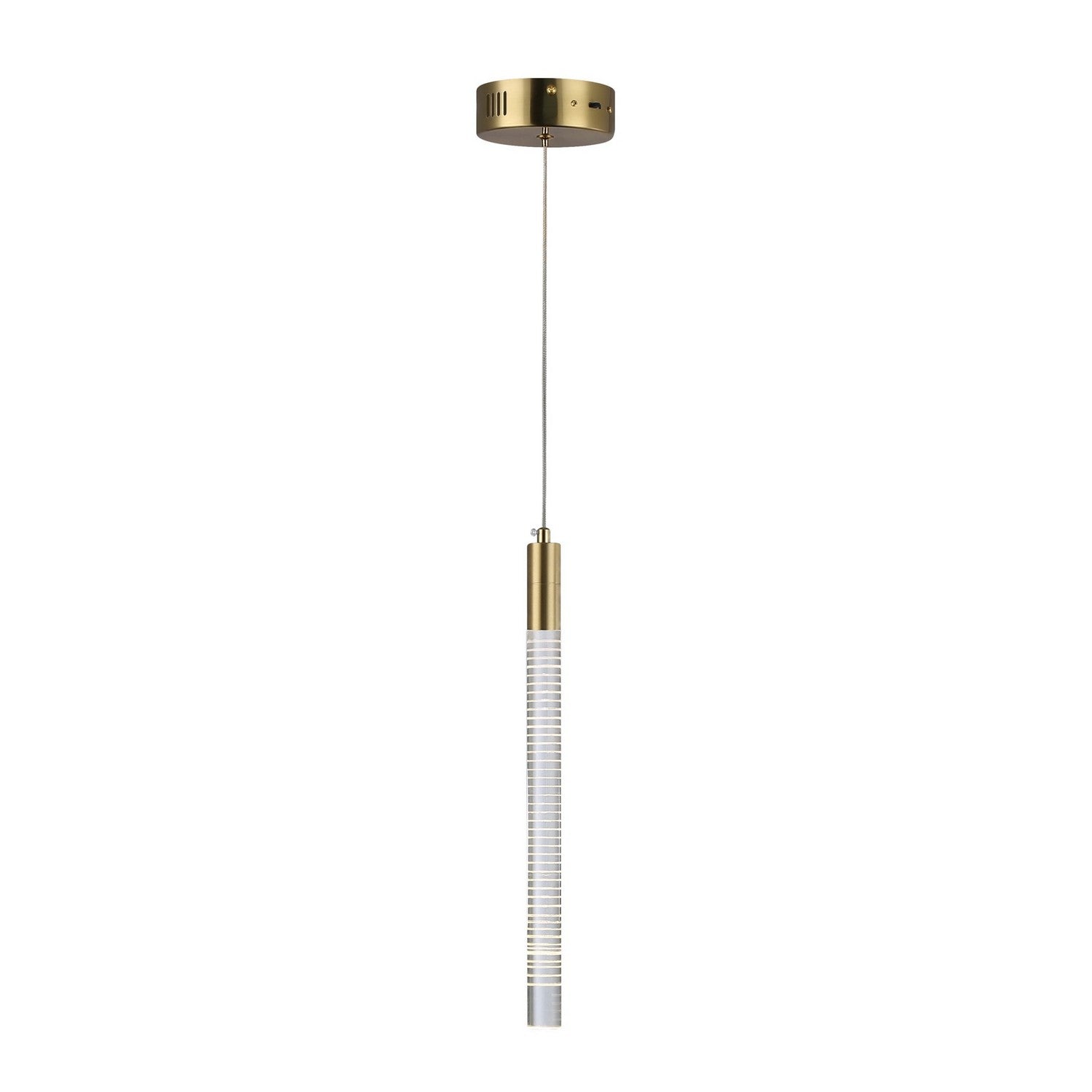 Artcraft - AC12141BR - LED Pendant - Celine - Brass