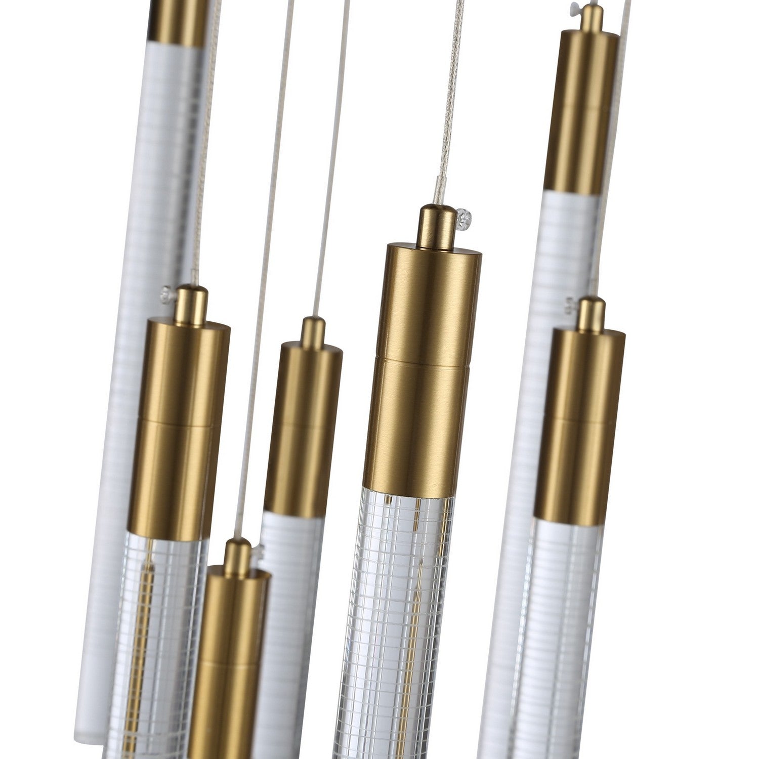 Artcraft - AC12143BR - LED Chandelier - Celine - Brass