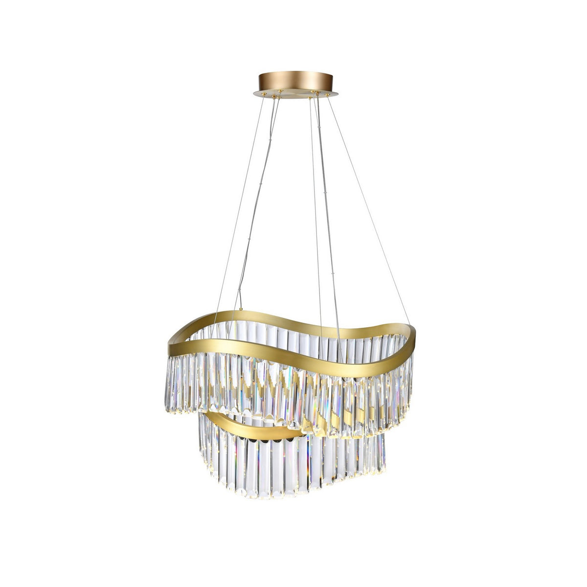 Artcraft - AC12201BR - LED Chandelier - Jules - Brass