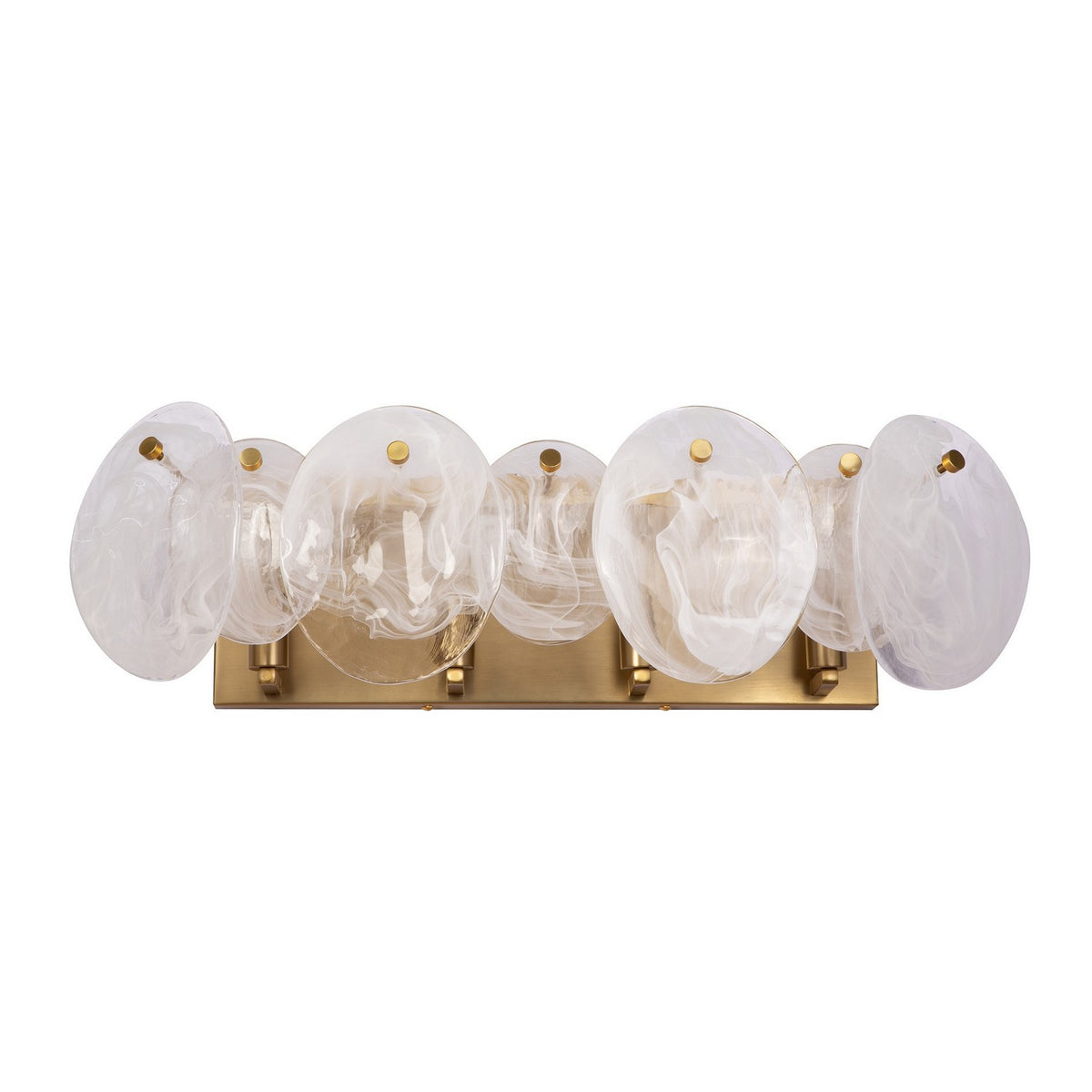 Artcraft - AC12214BR - Four Light Bathroom Vanity - Lily - Brushed Brass