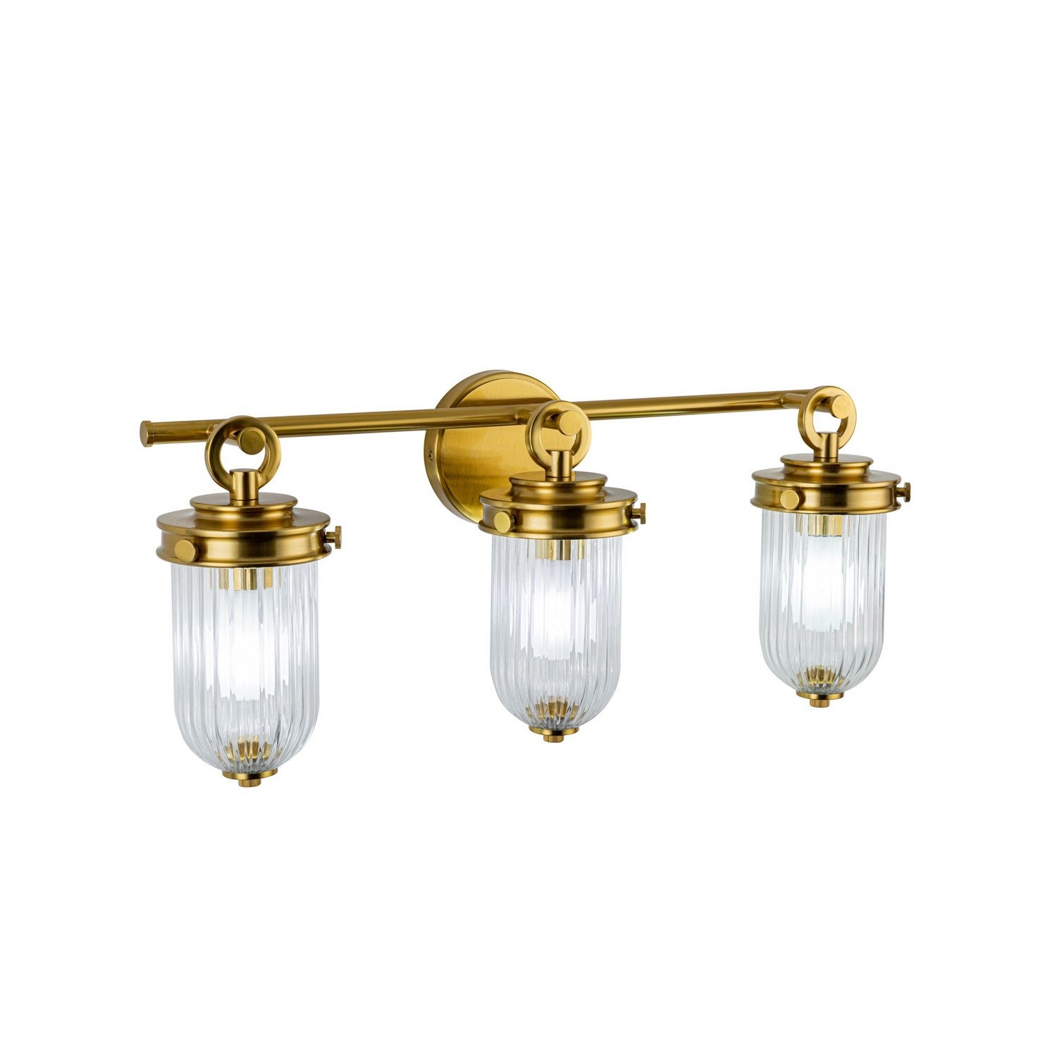 Artcraft - AC12023BR - Three Light Bathroom Vanity - Myla - Vintage Brass