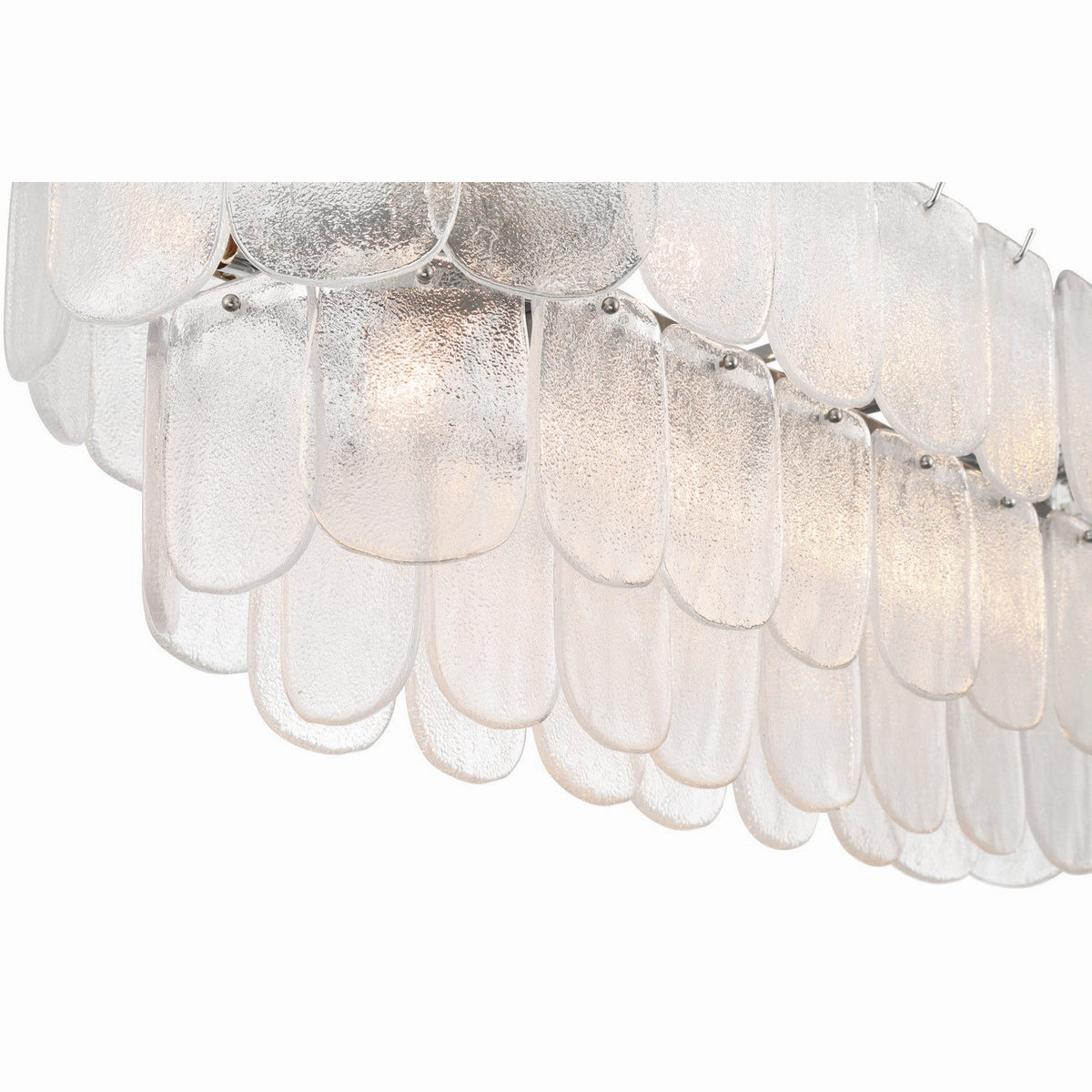 Artcraft - AC12054CR - 12 Light Island Pendant - Bianca - Polished Nickel, Crystalline