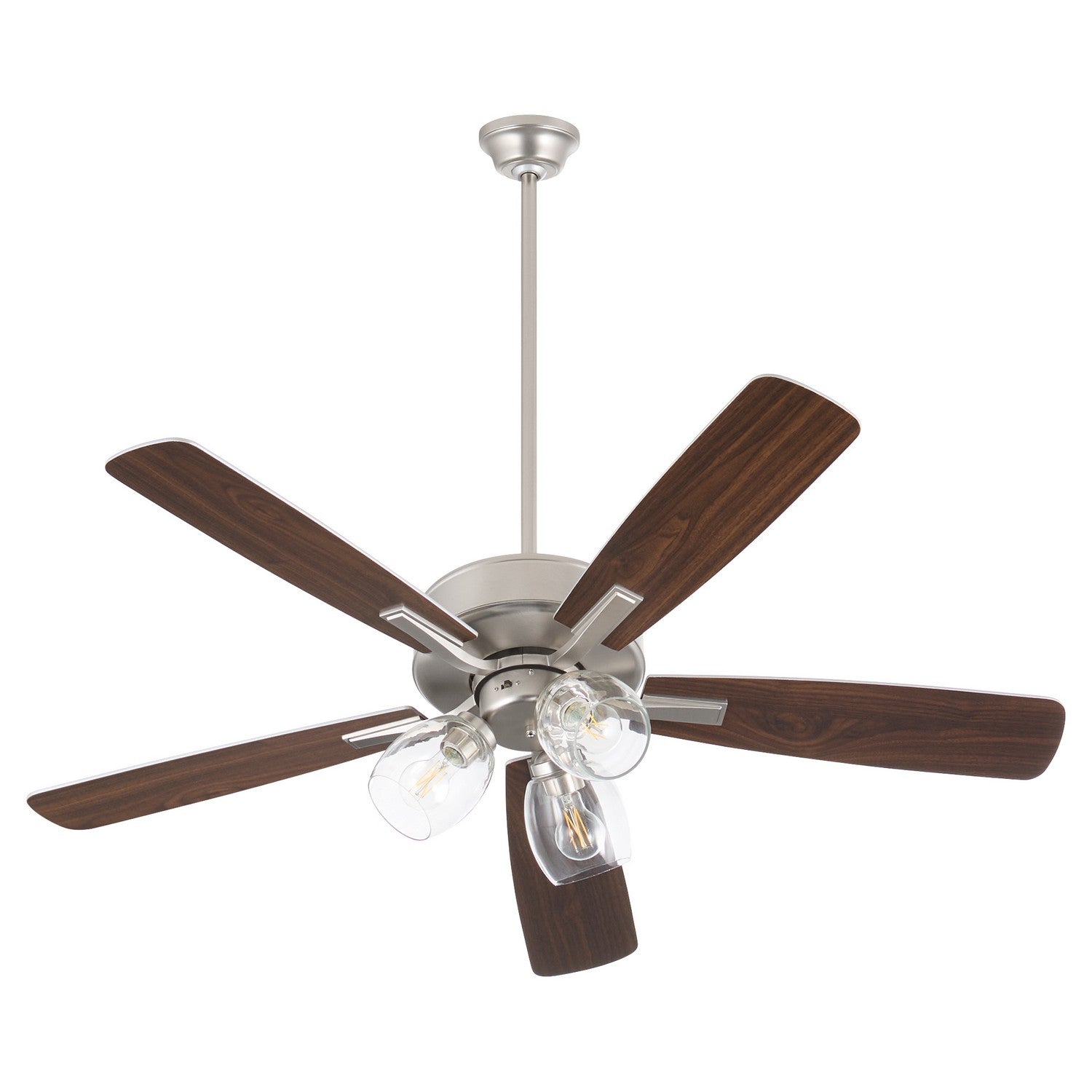 Quorum - 4525-03165 - 52"Ceiling Fan - Ovation - Satin Nickel