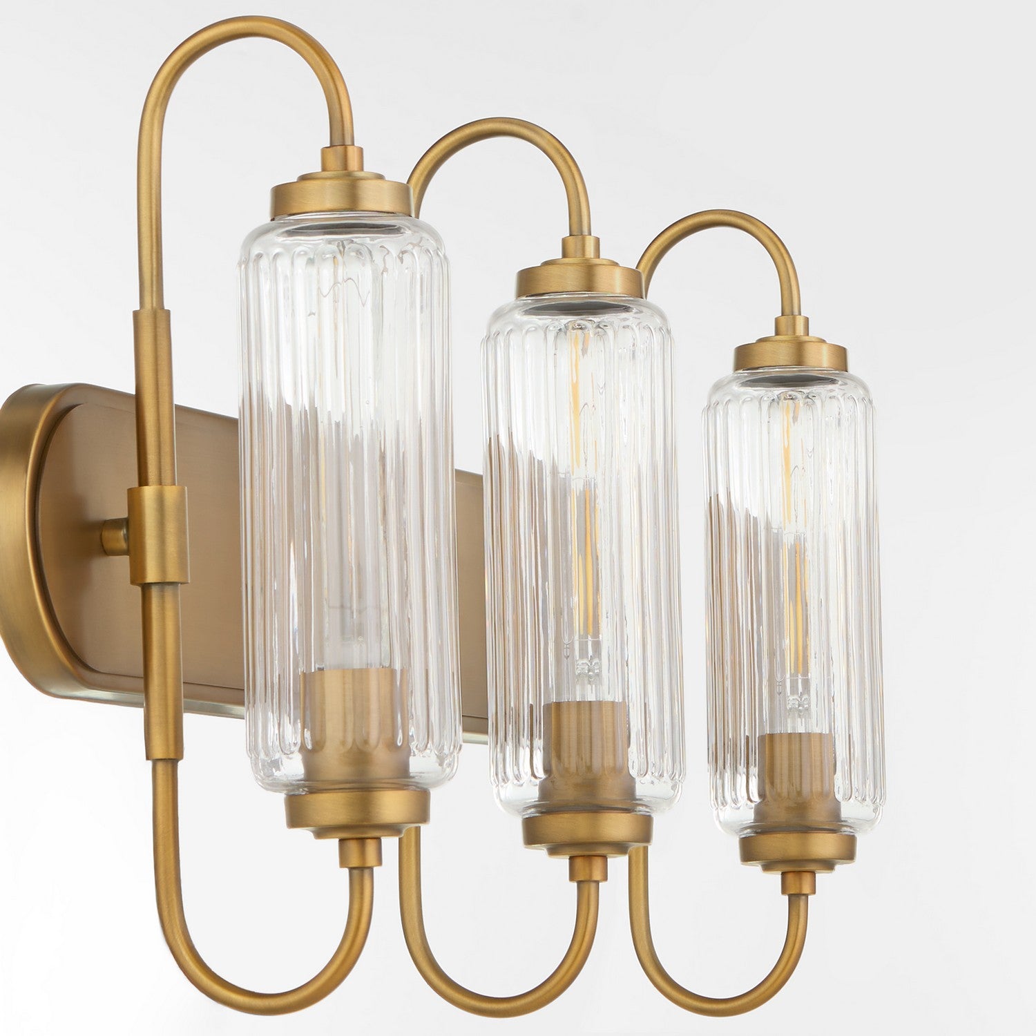 Quorum - 5015-3-47 - Three Light Vanity - Whitmire - Brushed Brass