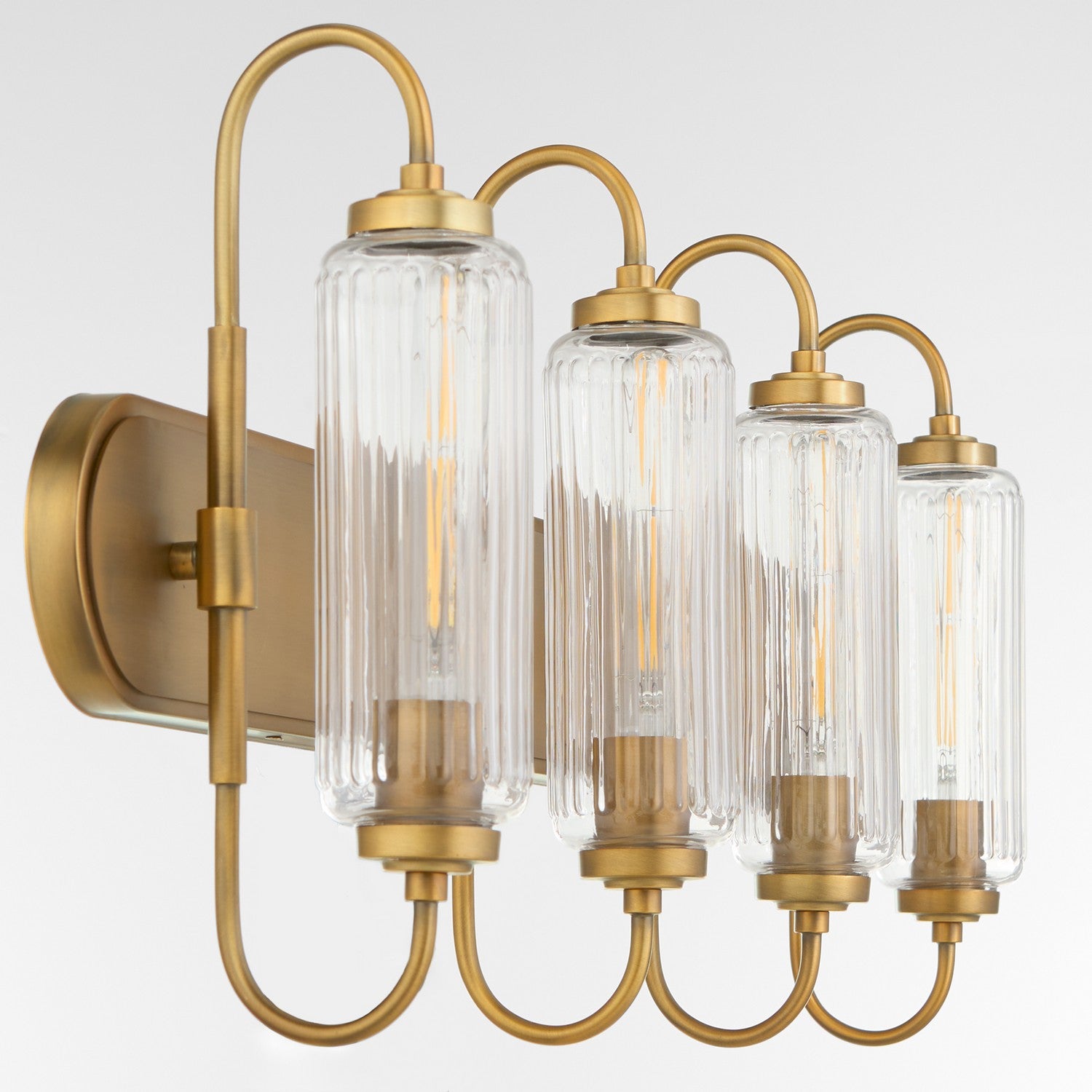 Quorum - 5015-4-47 - Four Light Vanity - Whitmire - Brushed Brass