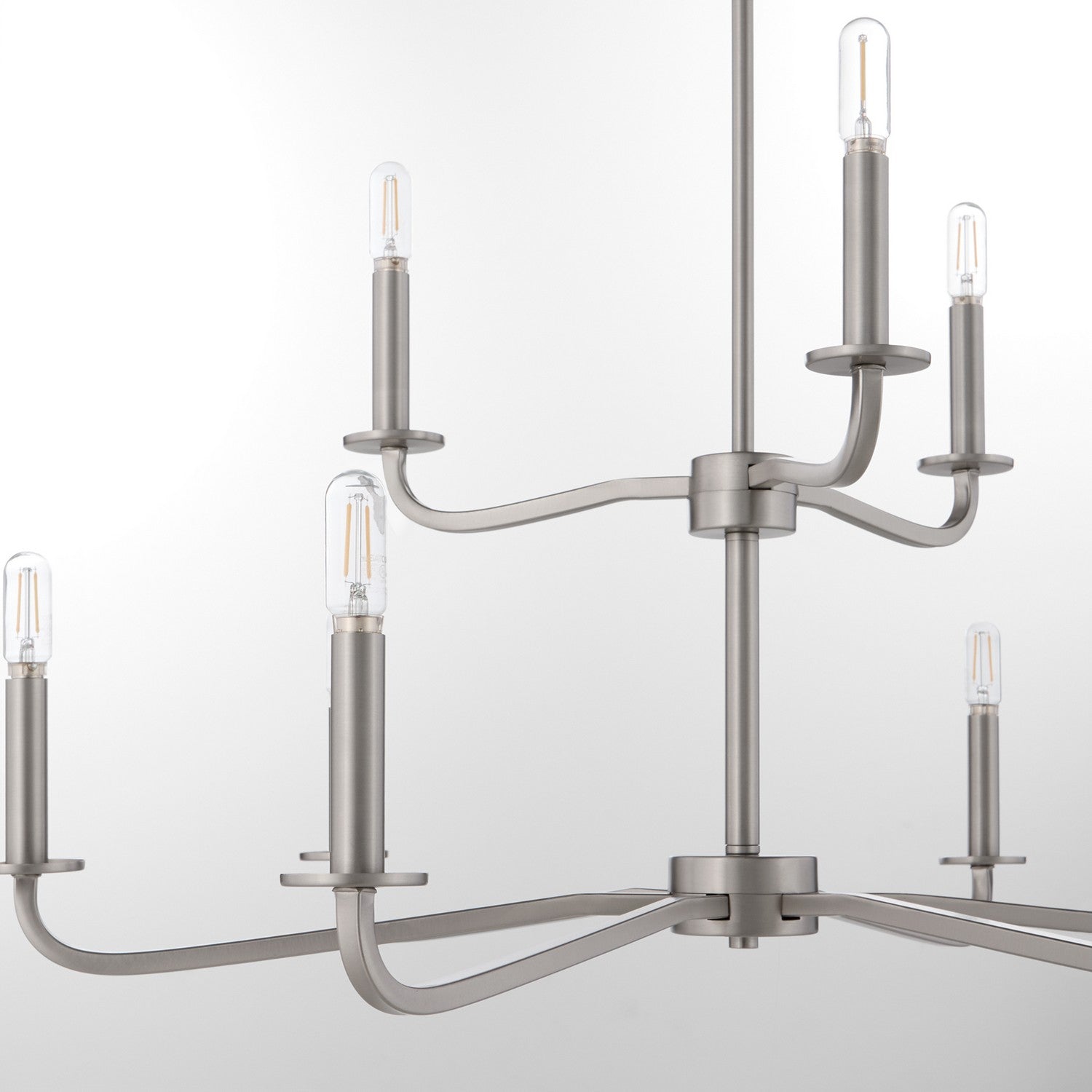 Quorum - 6307-9-65 - Nine Light Chandelier - Rutherford - Satin Nickel