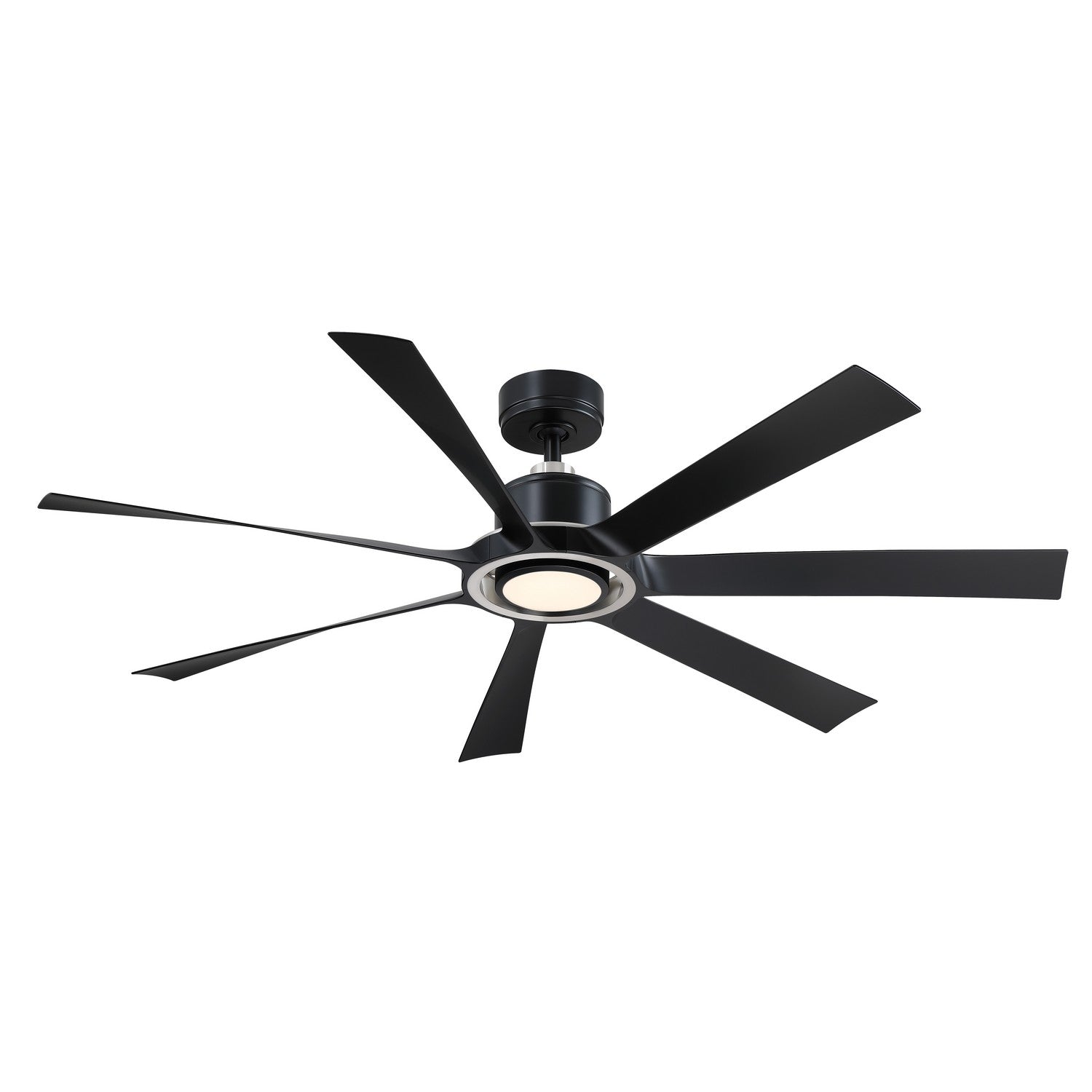 Fanimation - FPD7060BLBN - 60"Ceiling Fan - Lenzi - Black w/Brushed Nickel