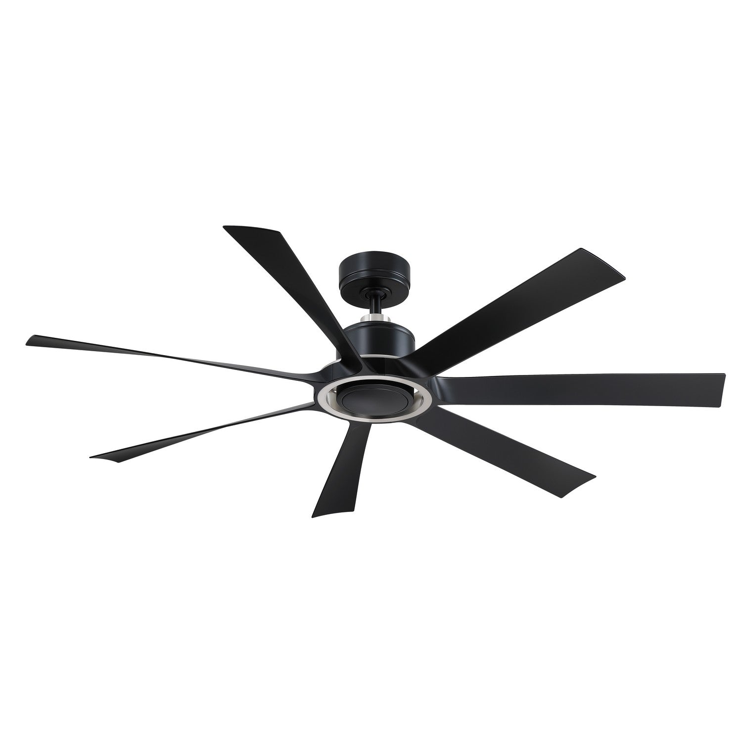 Fanimation - FPD7060BLBN - 60"Ceiling Fan - Lenzi - Black w/Brushed Nickel