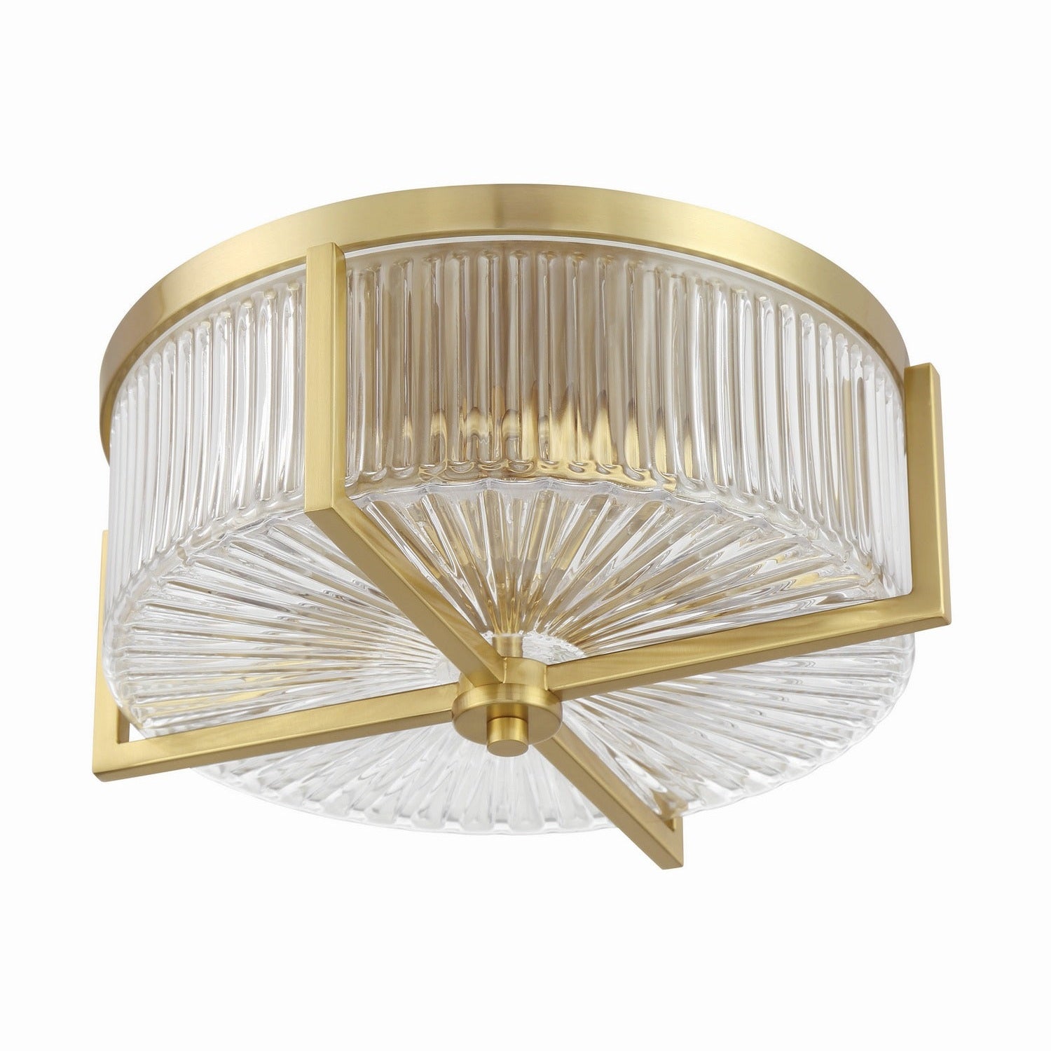 Craftmade - 60183-SB - Three Light Flushmount - Whittley - Satin Brass