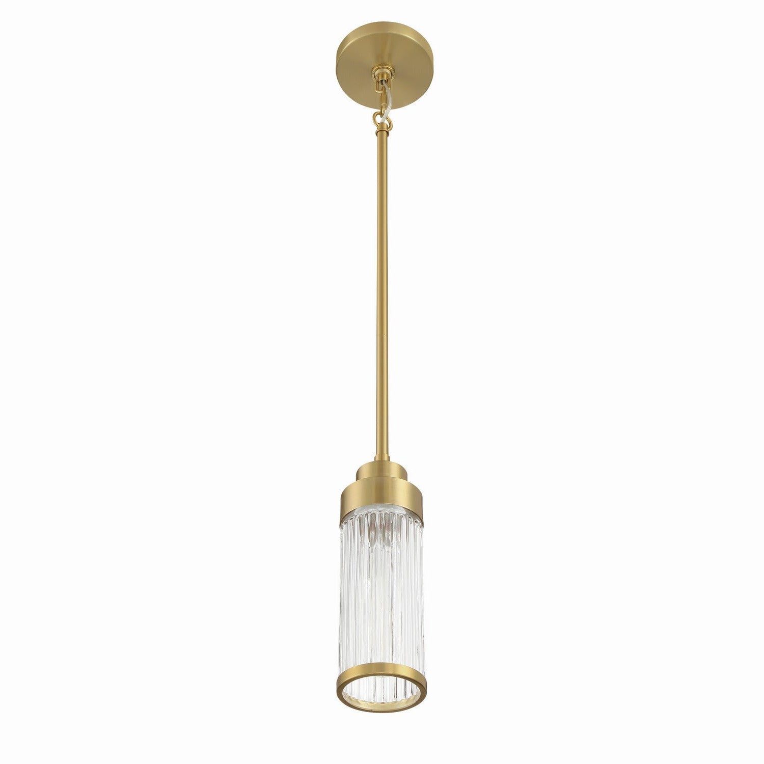 Craftmade - 60191-SB - One Light Mini Pendant - Whittley - Satin Brass