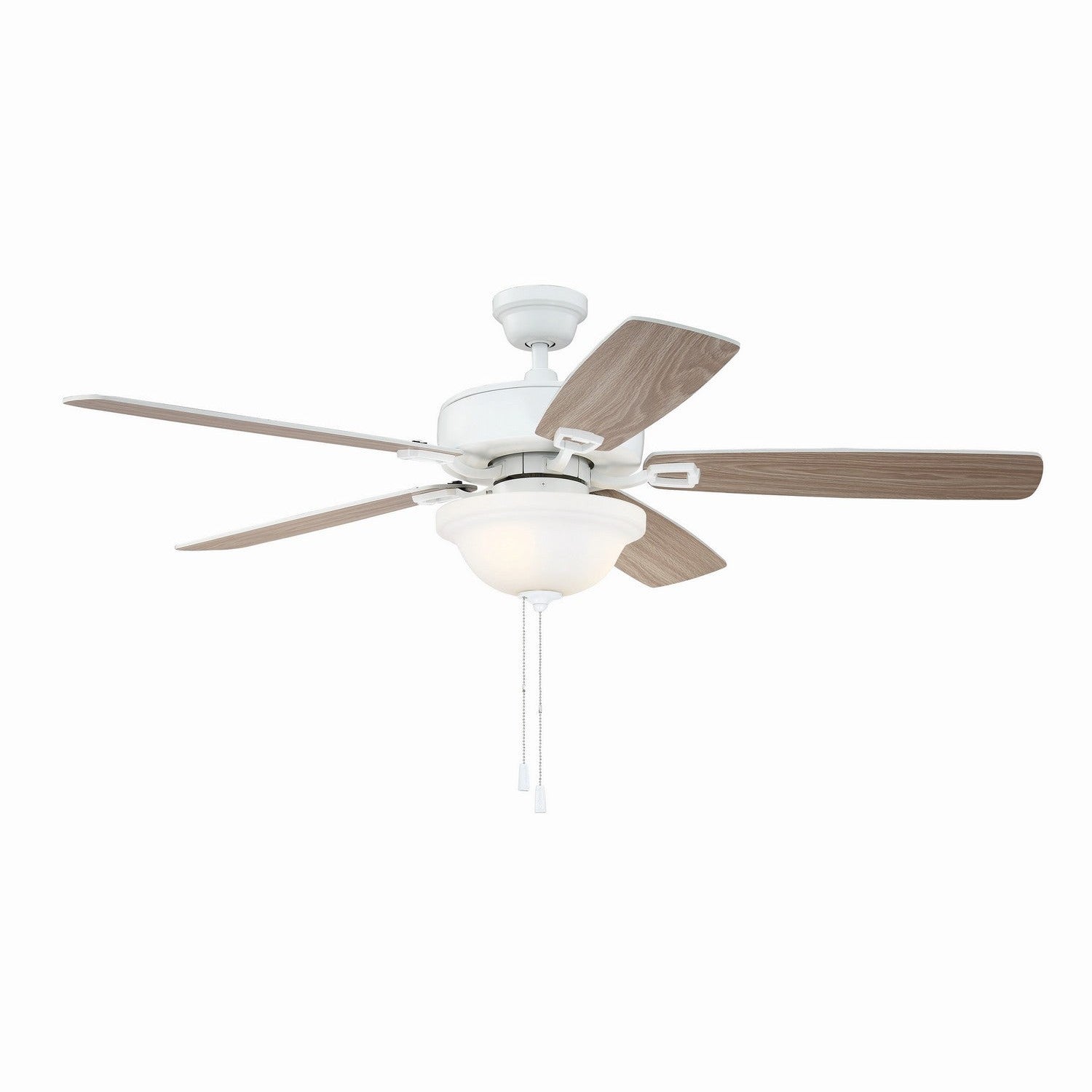 Craftmade - TCE52W5C1-C - 52" Ceiling Fan - Twist N Click 1 Light - White