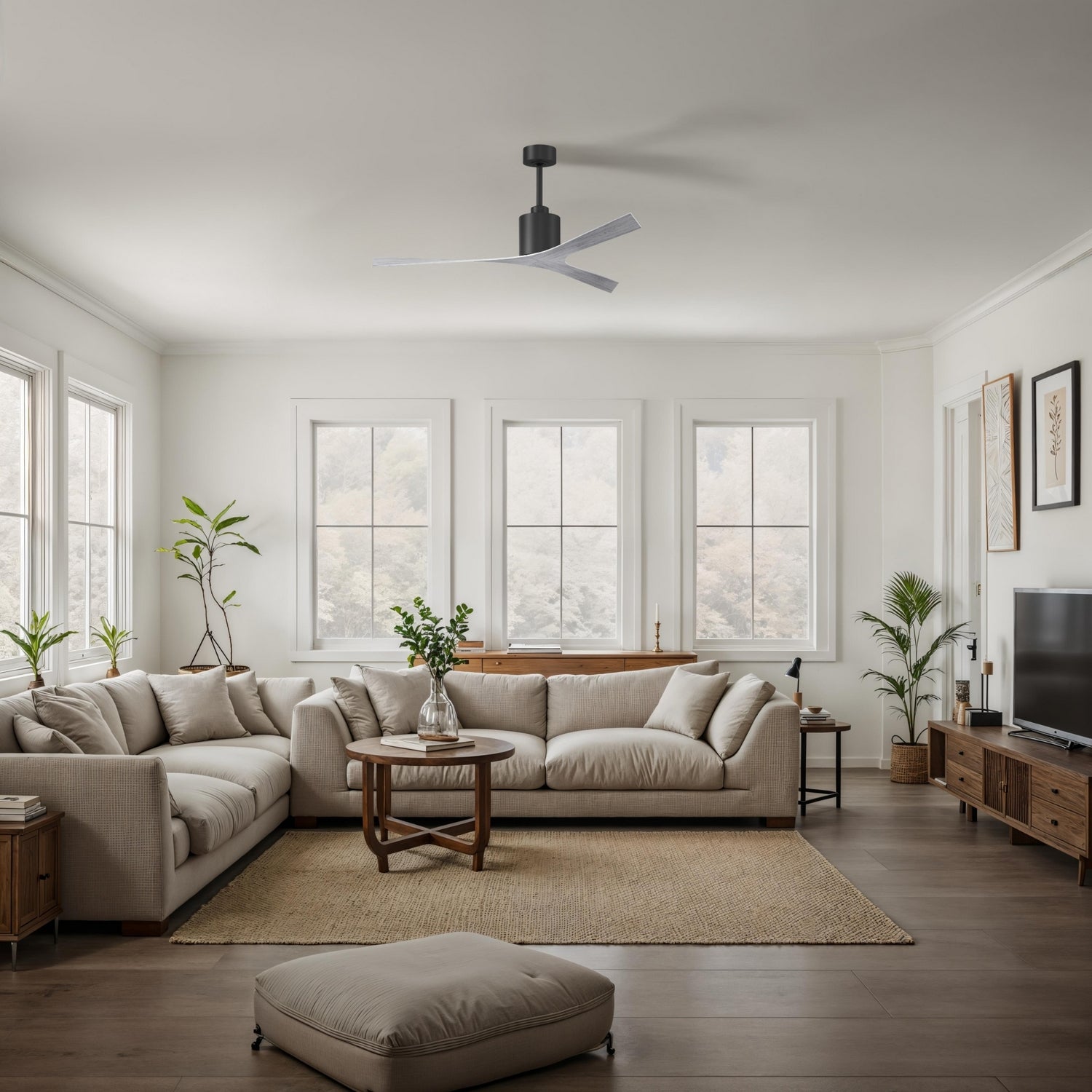Matthews Fan Company - MK-BK-BW - Ceiling Fan - Molly - Matte Black