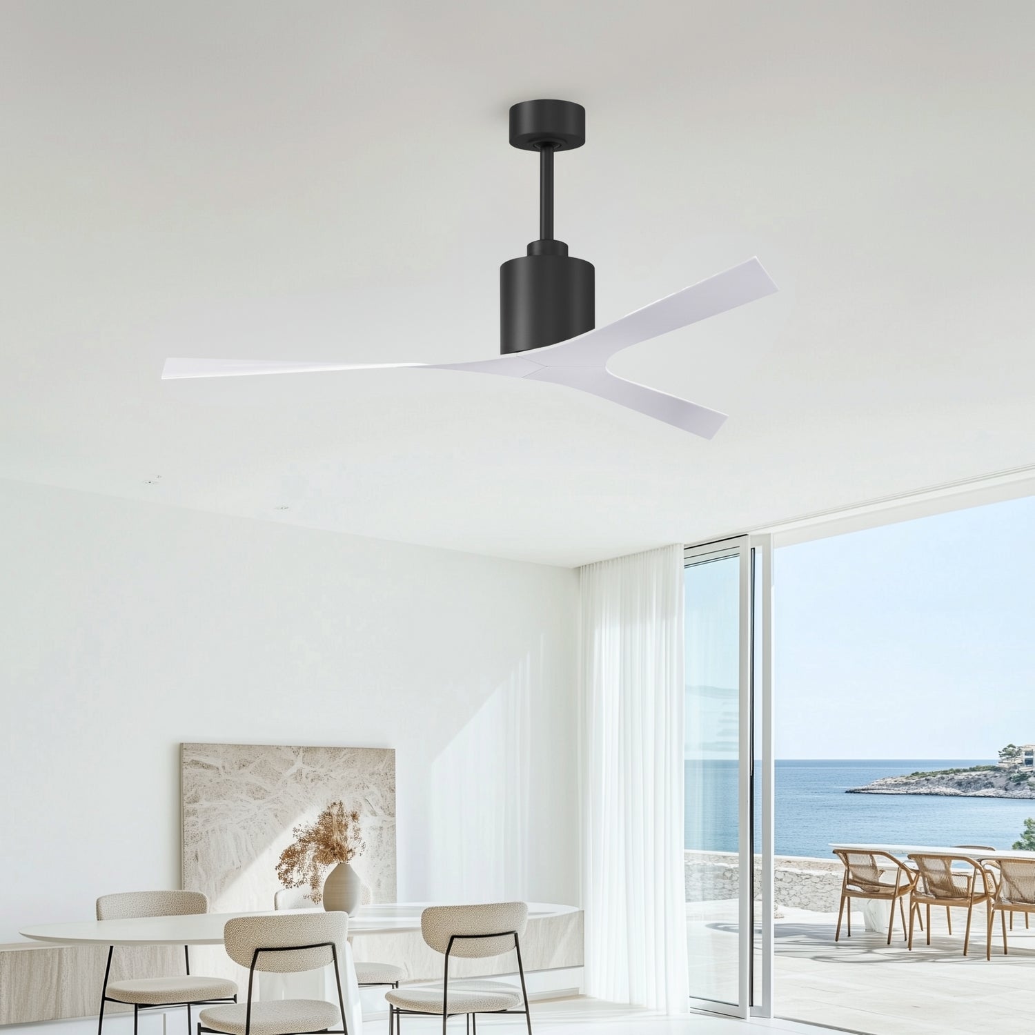 Matthews Fan Company - MK-BK-WH - Ceiling Fan - Molly - Matte Black