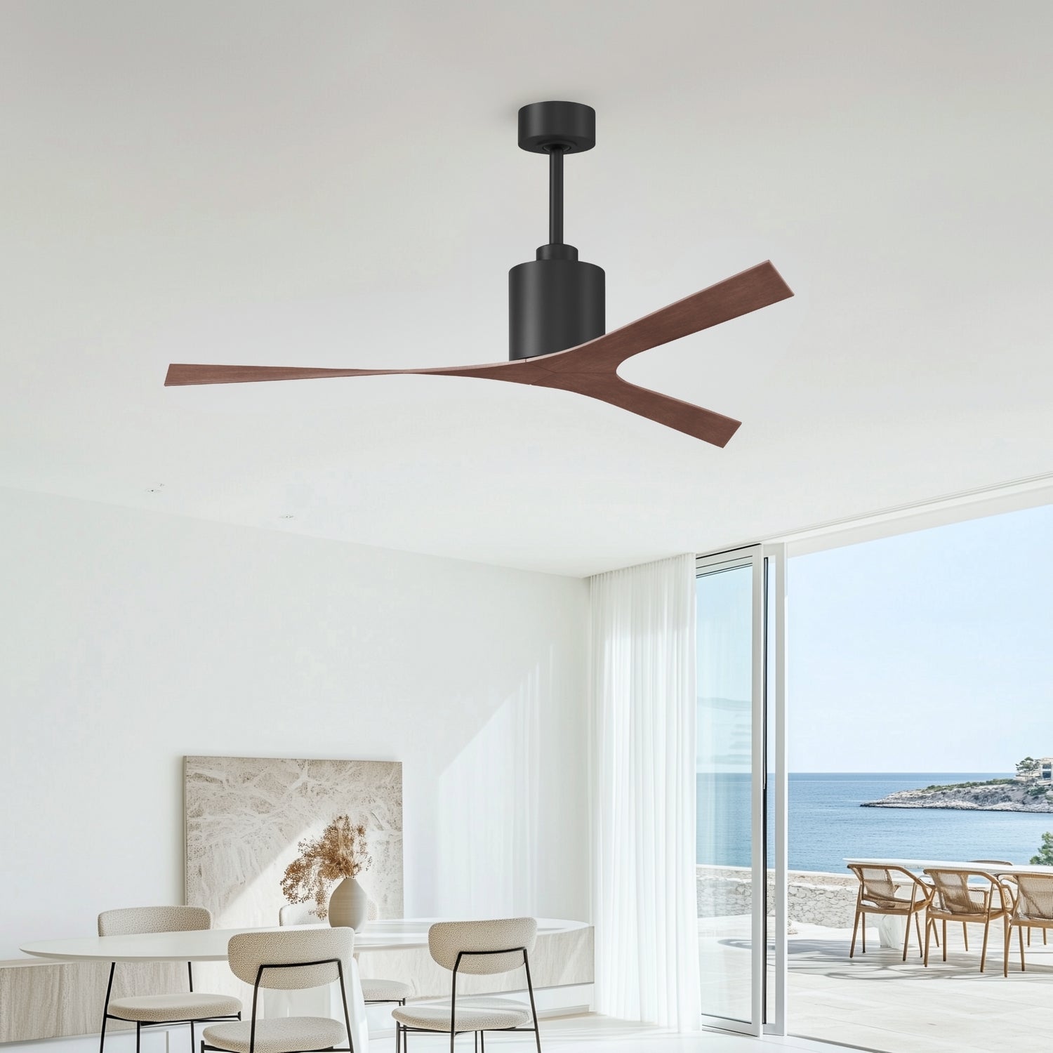 Matthews Fan Company - MK-BK-WN - Ceiling Fan - Molly - Matte Black