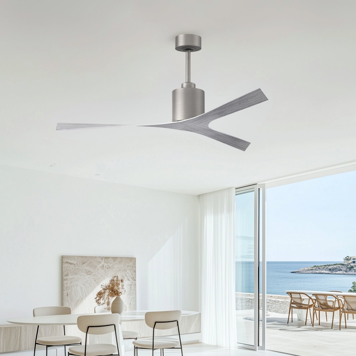Matthews Fan Company - MK-BN-BW - Ceiling Fan - Molly - Brushed Nickel