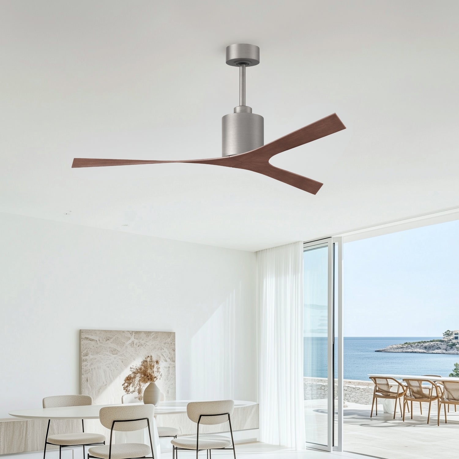 Matthews Fan Company - MK-BN-WN - Ceiling Fan - Molly - Brushed Nickel