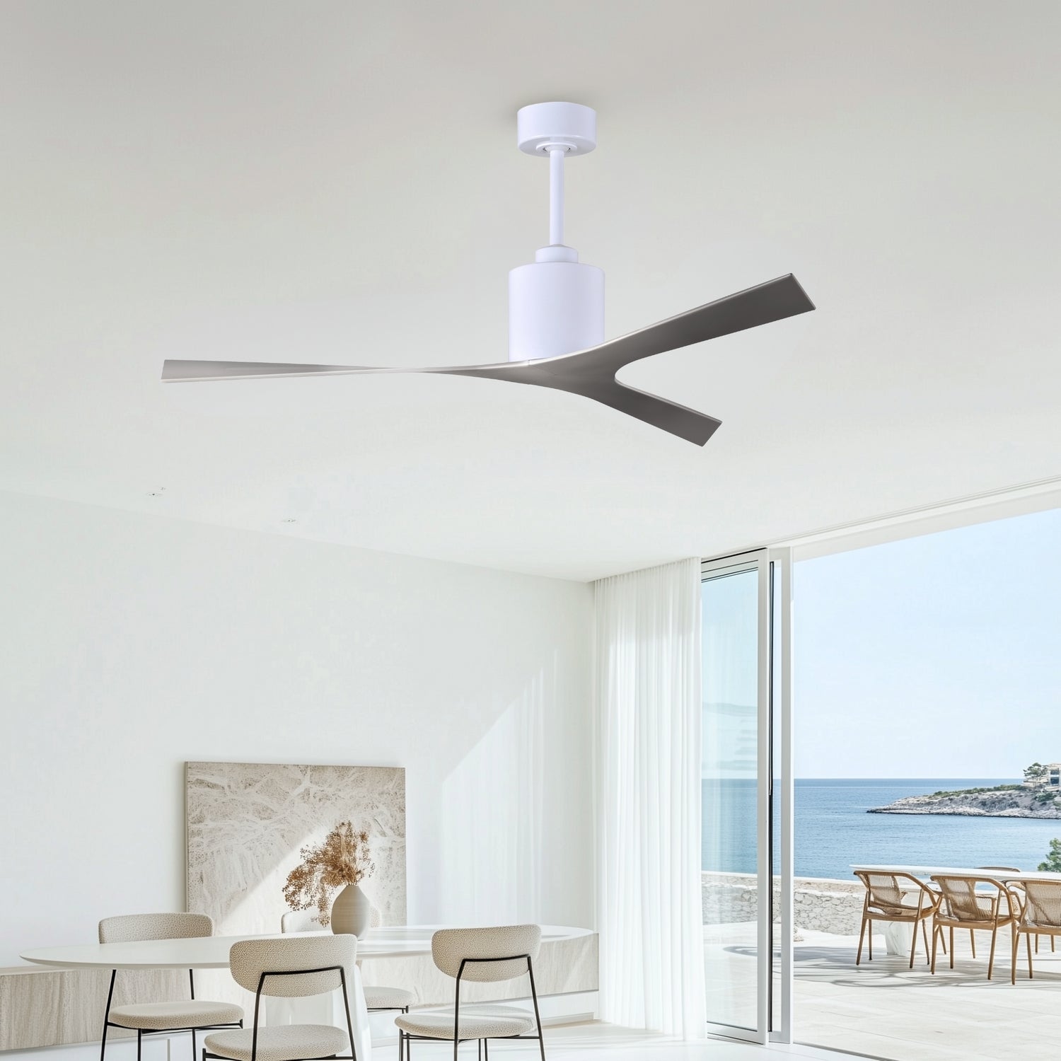 Matthews Fan Company - MK-WH-BN - Ceiling Fan - Molly - Gloss White