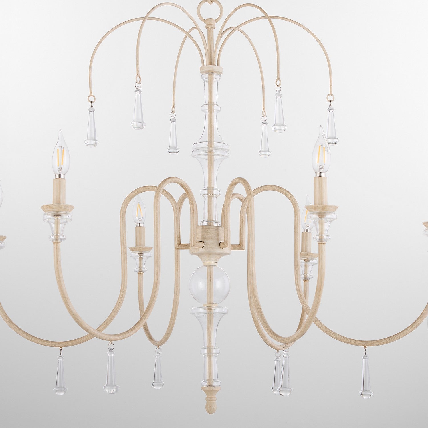 Quorum - 685-6-52 - Six Light Chandelier - Clasica - Washed Oak