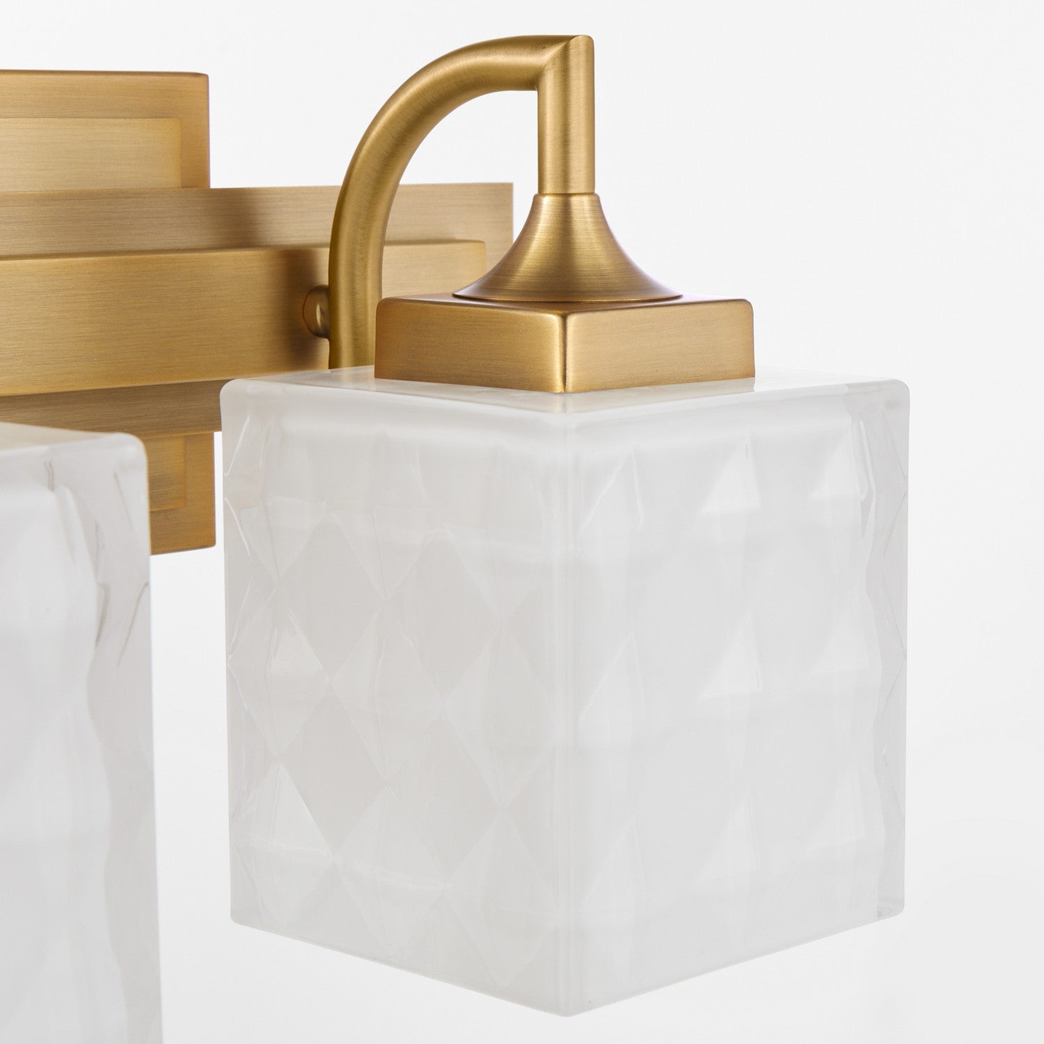 Quorum - 5502-2-47 - Two Light Vanity - Diamonte - Brushed Brass