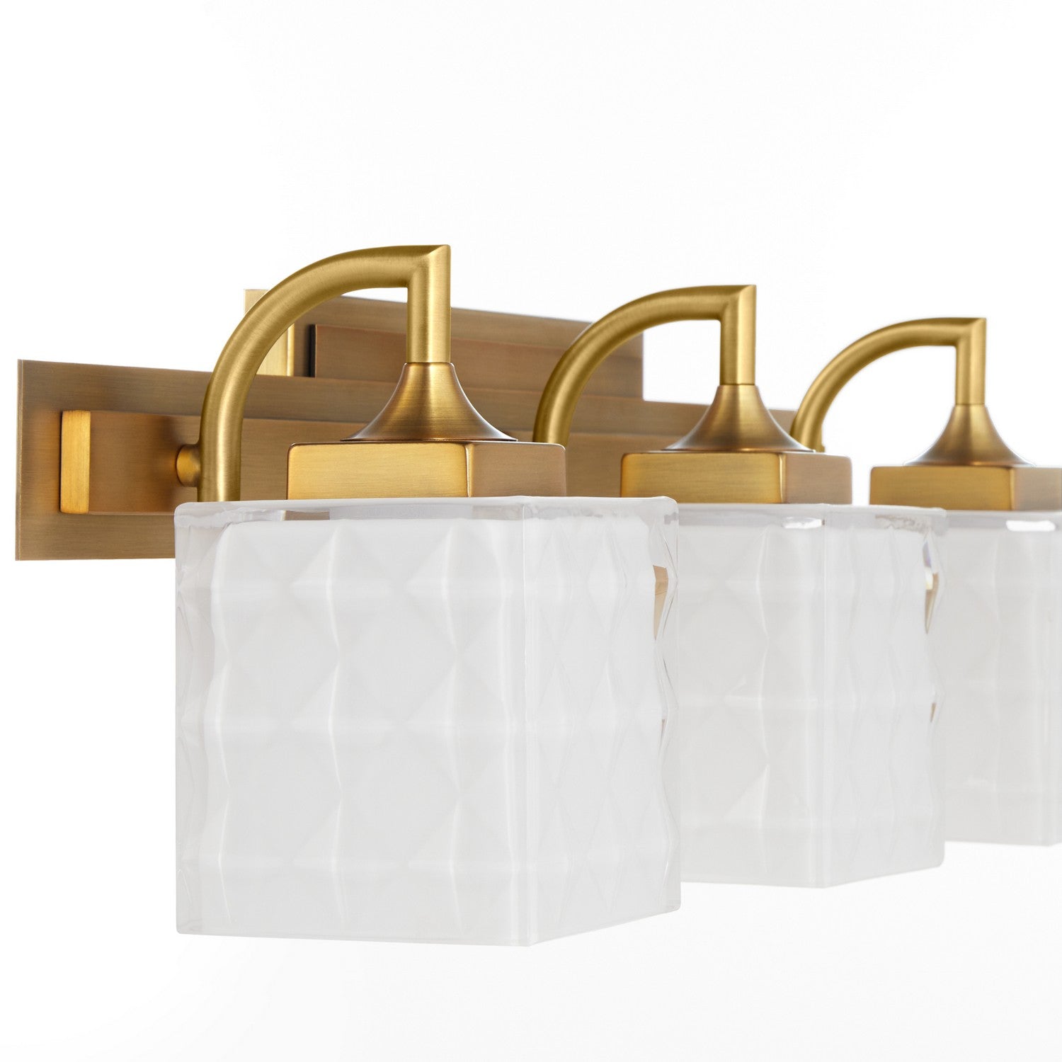 Quorum - 5502-3-47 - Three Light Vanity - Diamonte - Brushed Brass