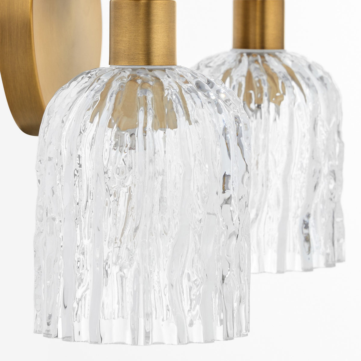 Quorum - 593-2-47 - Two Light Wall Mount - Meriam - Brushed Brass