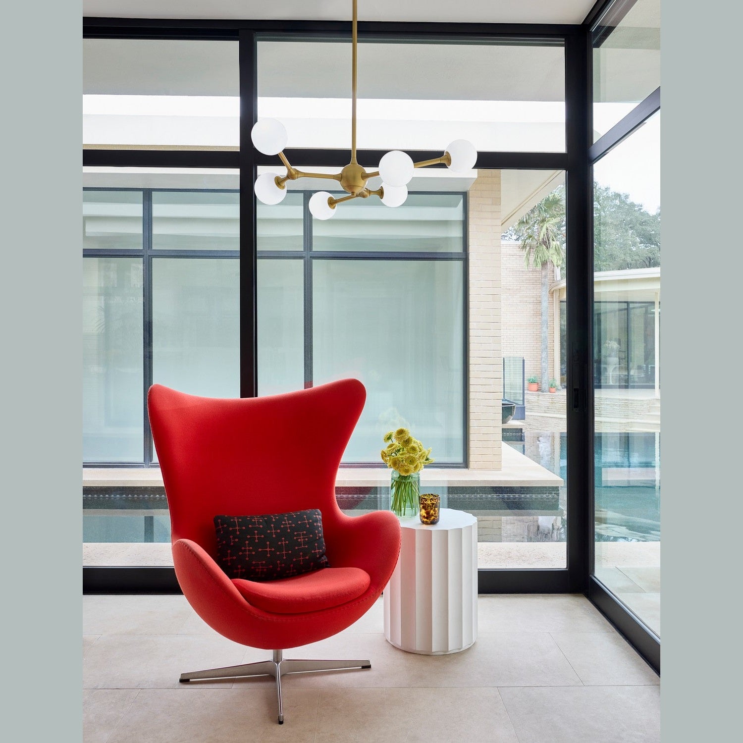 Quorum - 3-646-56 - LED Chandelier - Orbe - Brushed Brass