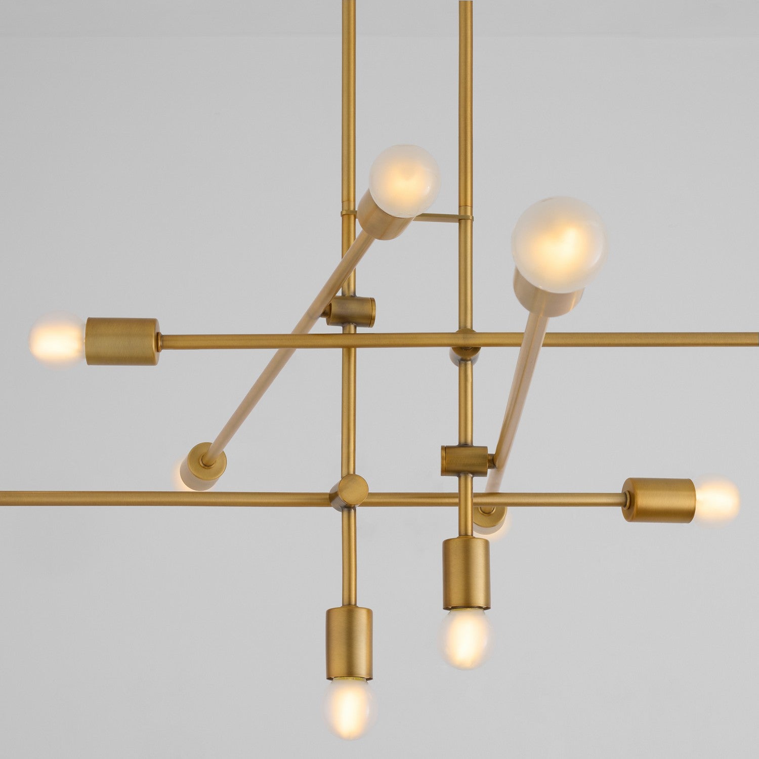 Quorum - 3-697-56 - Ten Light Chandelier - Mika - Brushed Brass