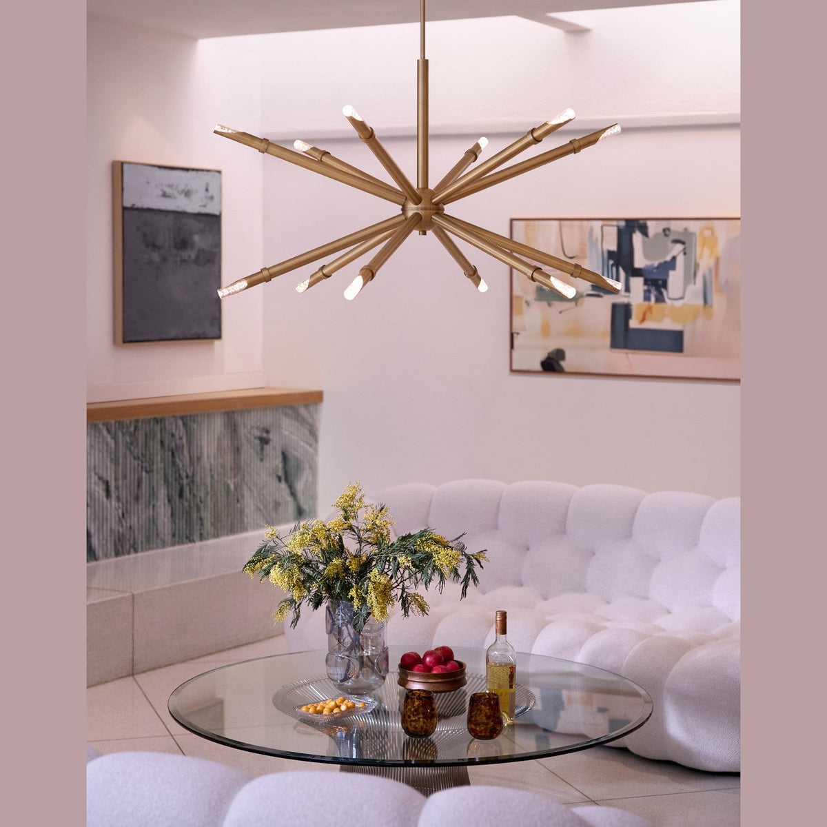 Quorum - 3-878-56 - LED Pendant - Ionis - Brushed Brass