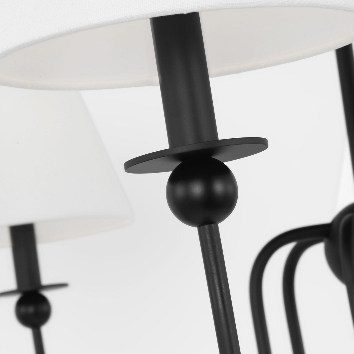 Visual Comfort Studio - DJC1246MBK - Six Light Chandelier - Elsay - Midnight Black