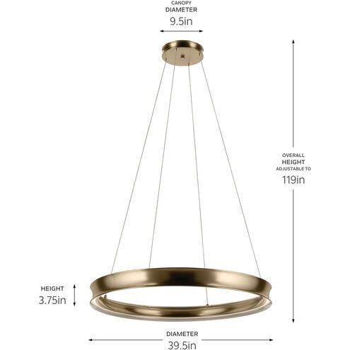 Kichler - 52747CPZLED - LED Chandelier - Larousse - Champagne Bronze