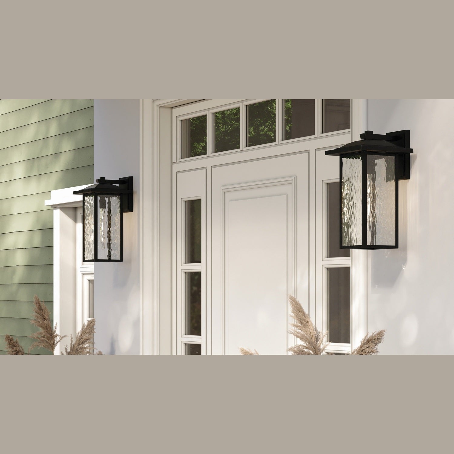 Kichler - 49928BKT - One Light Outdoor Wall Mount - Capanna - Textured Black