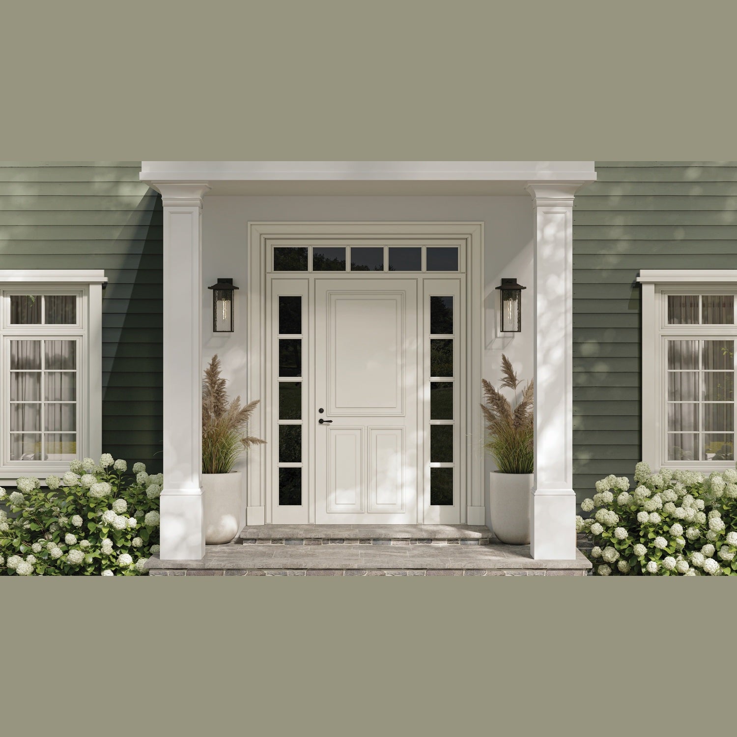 Kichler - 49928BKT - One Light Outdoor Wall Mount - Capanna - Textured Black