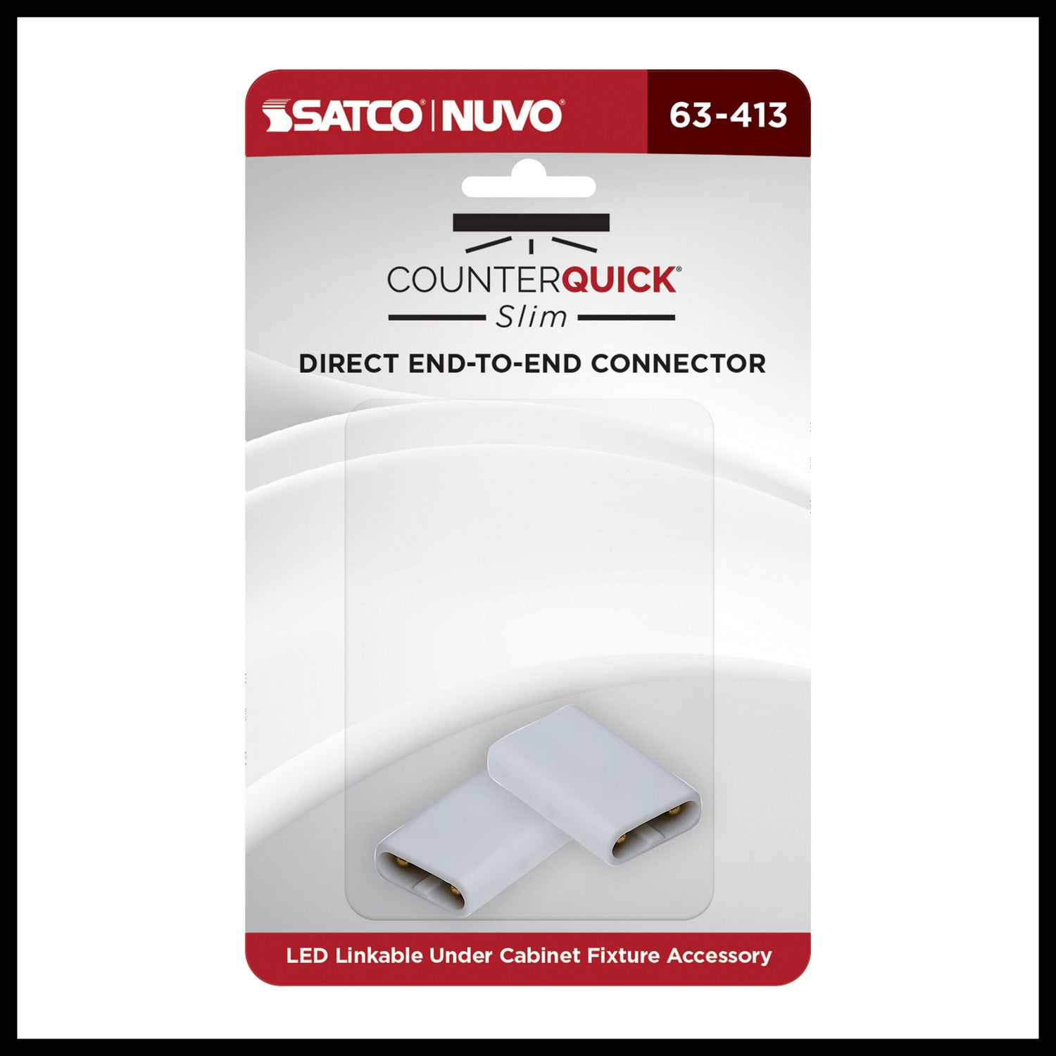 Nuvo Lighting - 63-413 - Direct End-To-End Connectr 2Pc - White