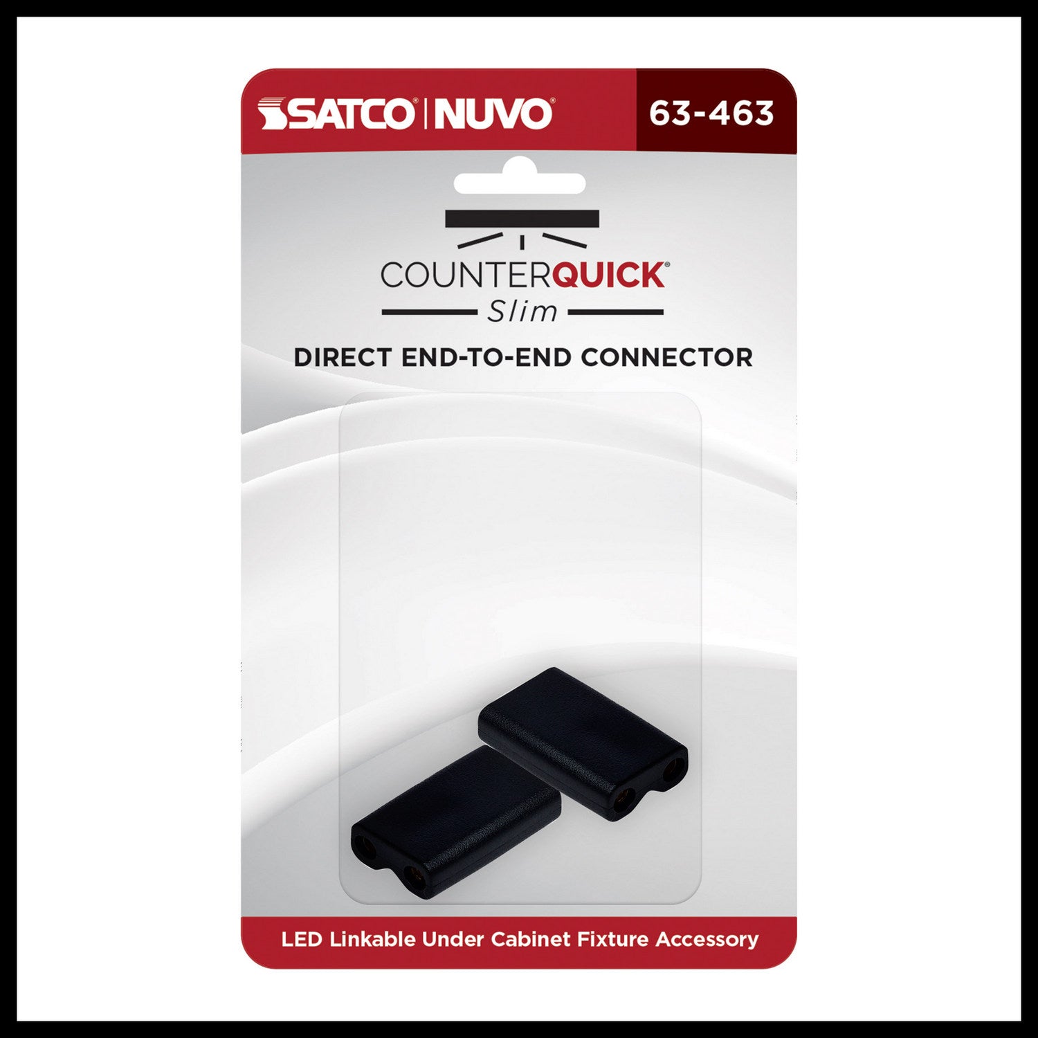 Nuvo Lighting - 63-463 - Direct End-To-End Connectr 2Pc - Black