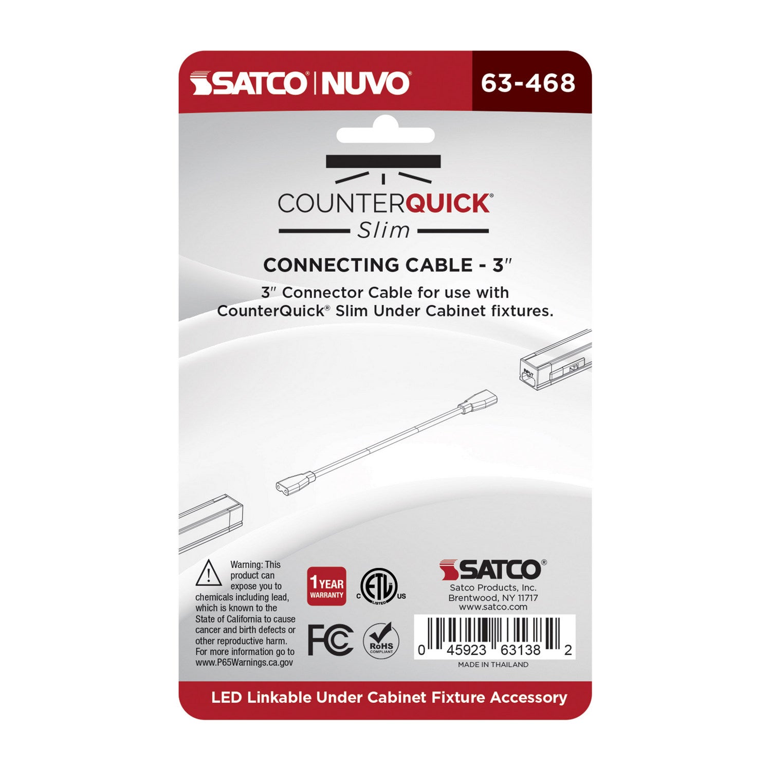 Nuvo Lighting - 63-468 - Connecting Cable - Black