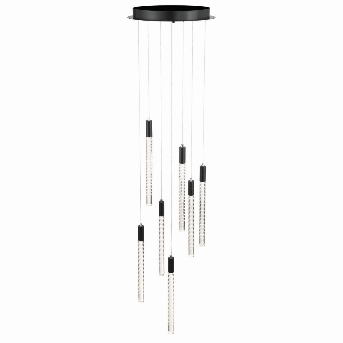 Artcraft - AC12147BK - LED Chandelier - Celine - Black