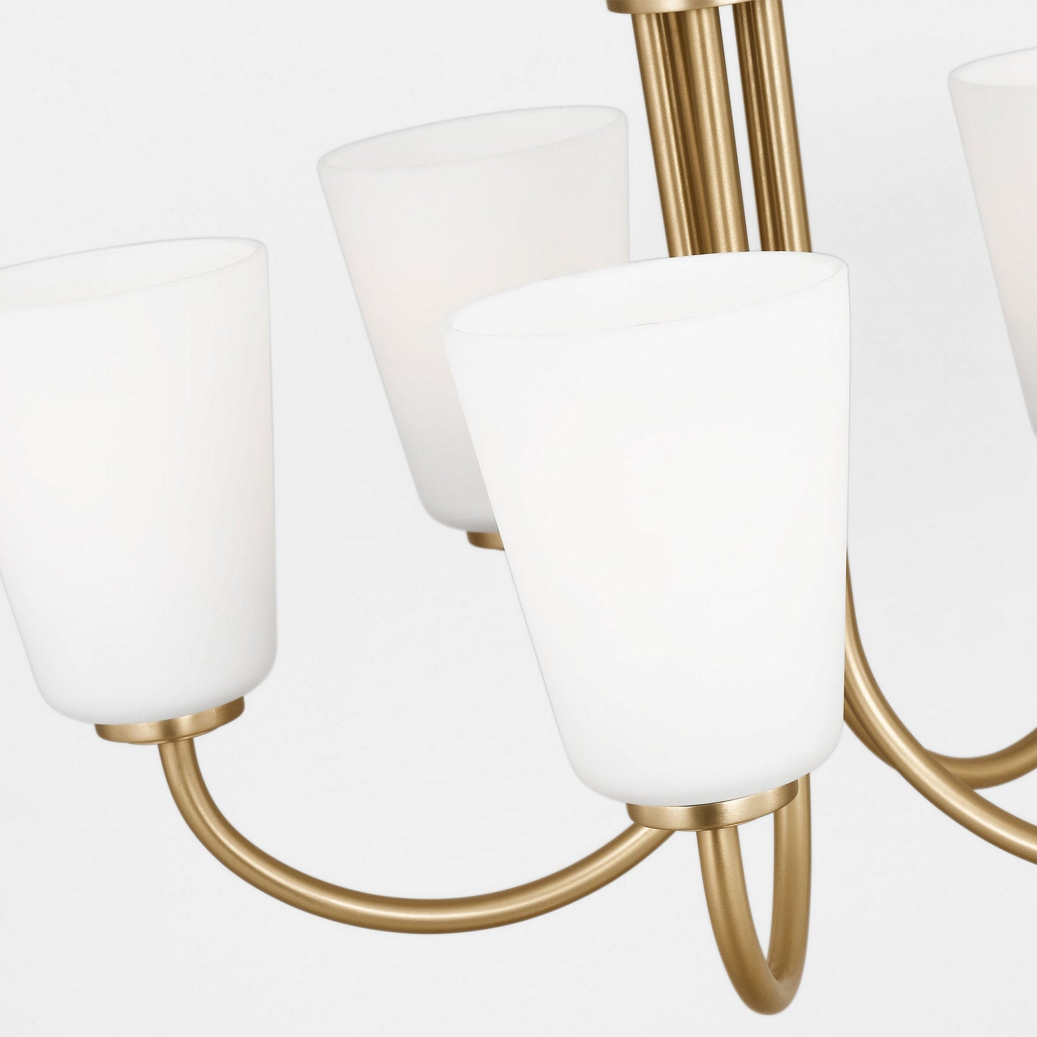 Generation Lighting - GLC1115SB - Five Light Chandelier - Miles - Satin Brass