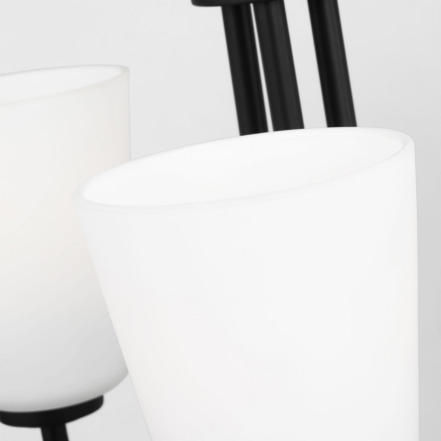 Generation Lighting - GLC1123MBK - Three Light Chandelier - Miles - Midnight Black