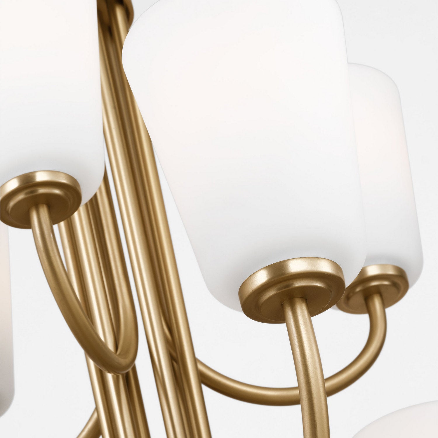 Generation Lighting - GLC1139SB - Nine Light Chandelier - Miles - Satin Brass