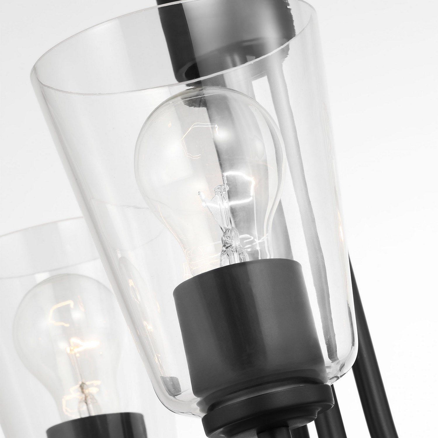 Generation Lighting - GLC1153MBK - Three Light Chandelier - Miles - Midnight Black