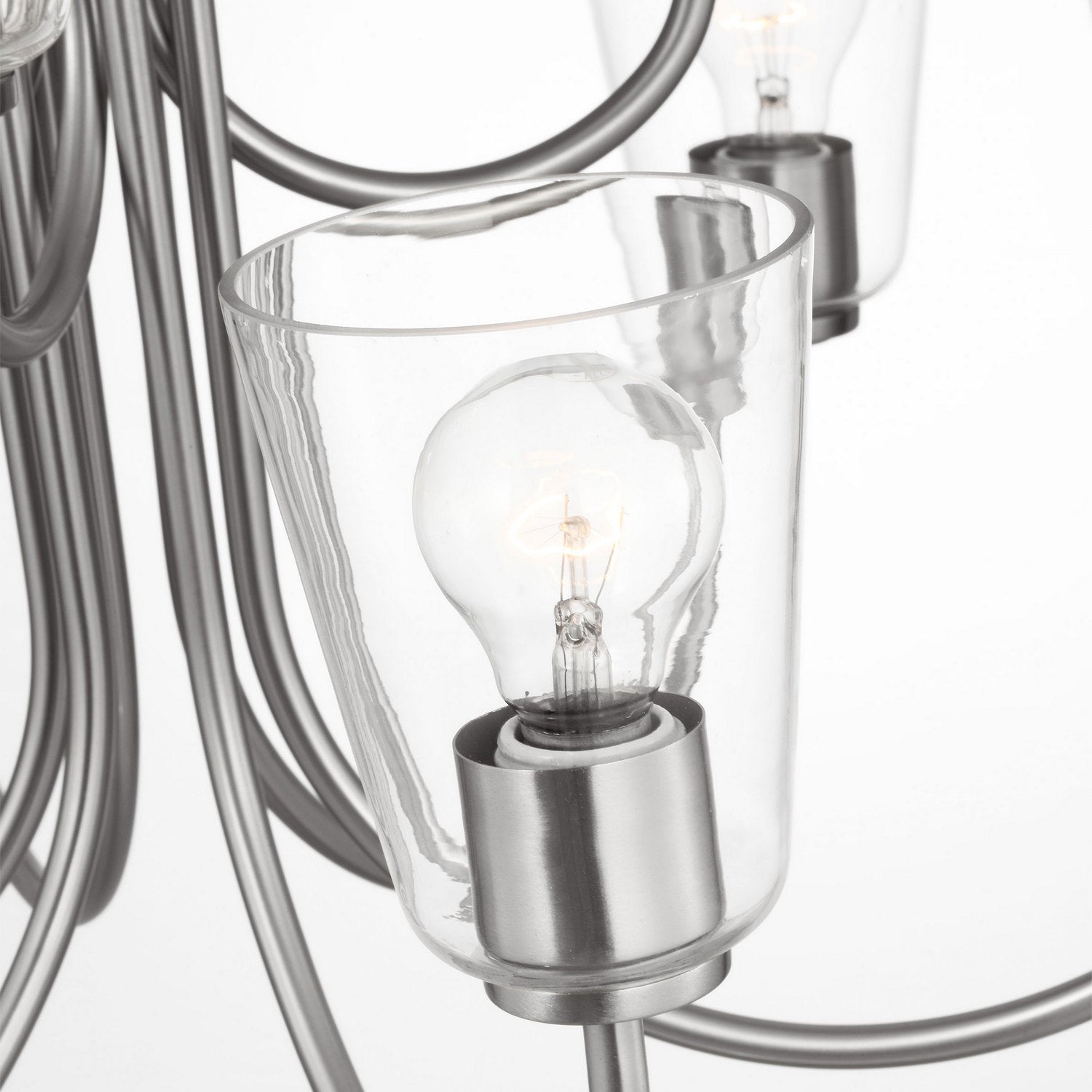 Generation Lighting - GLC1169BS - Nine Light Chandelier - Miles - Brushed Nickel