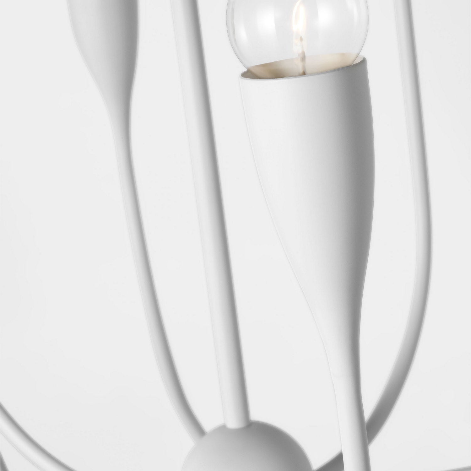 Generation Lighting - GLC1218MWT - Eight Light Chandelier - Maya - Matte White