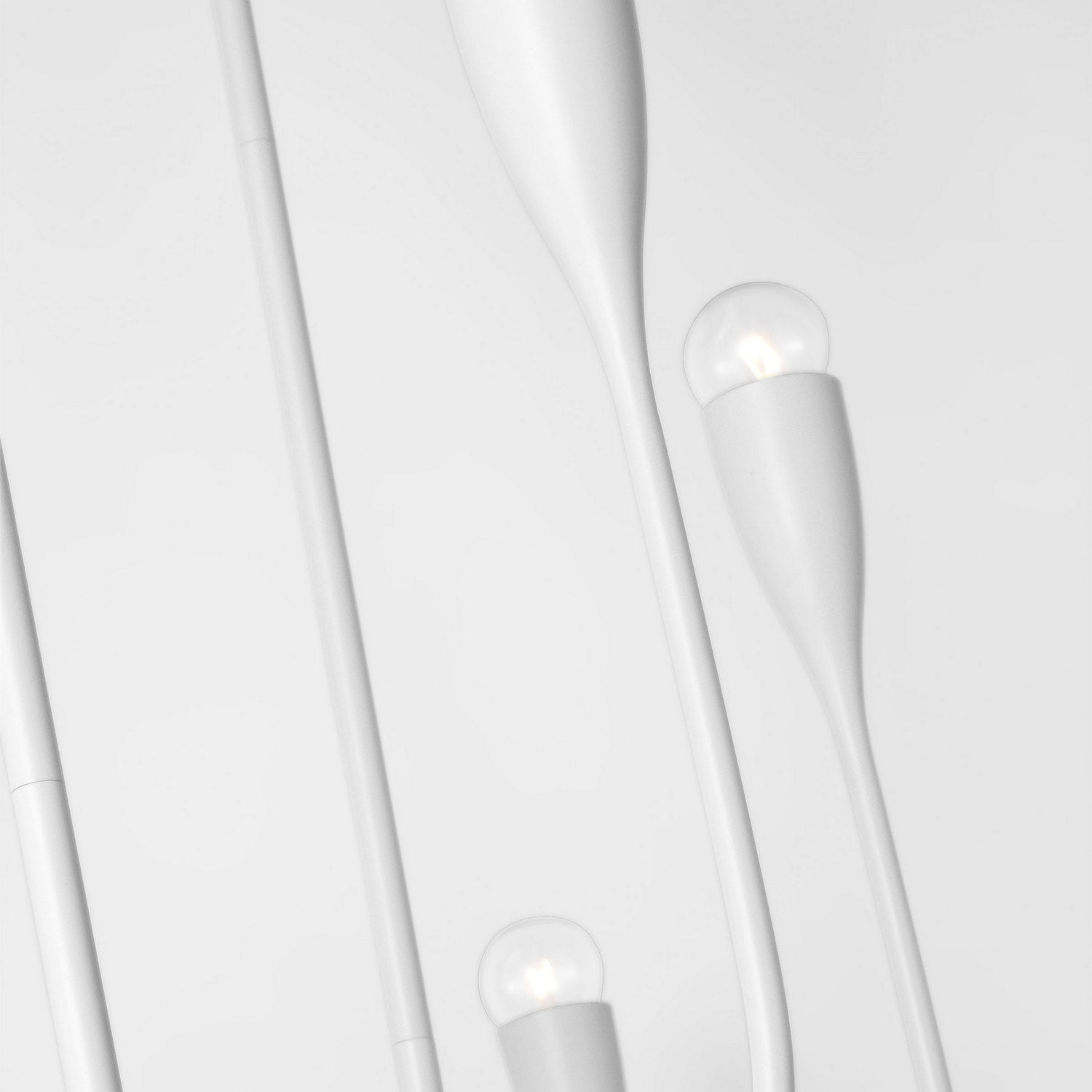 Generation Lighting - GLC1226MWT - Six Light Linear Chandelier - Maya - Matte White