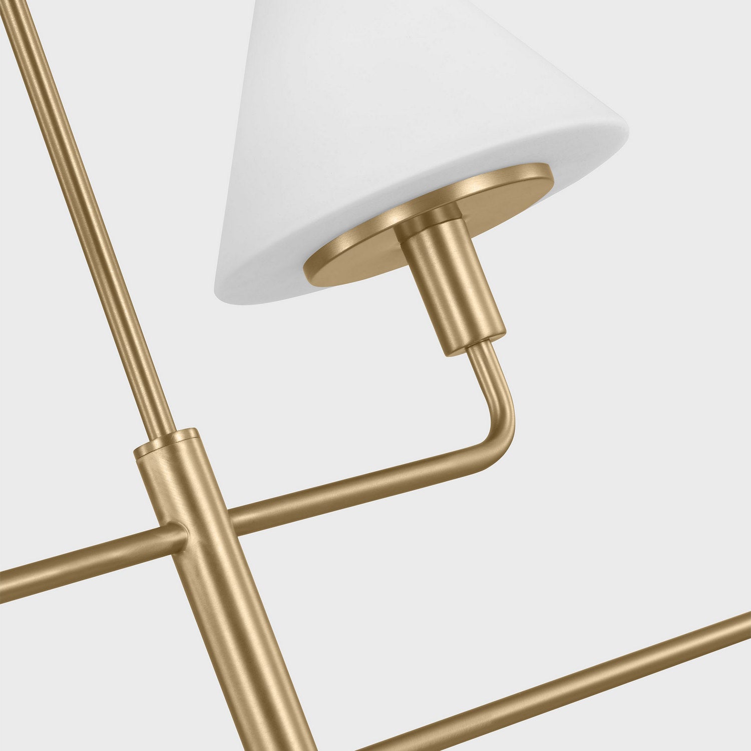Generation Lighting - GLC1244SB - Four Light Chandelier - Mendota - Satin Brass
