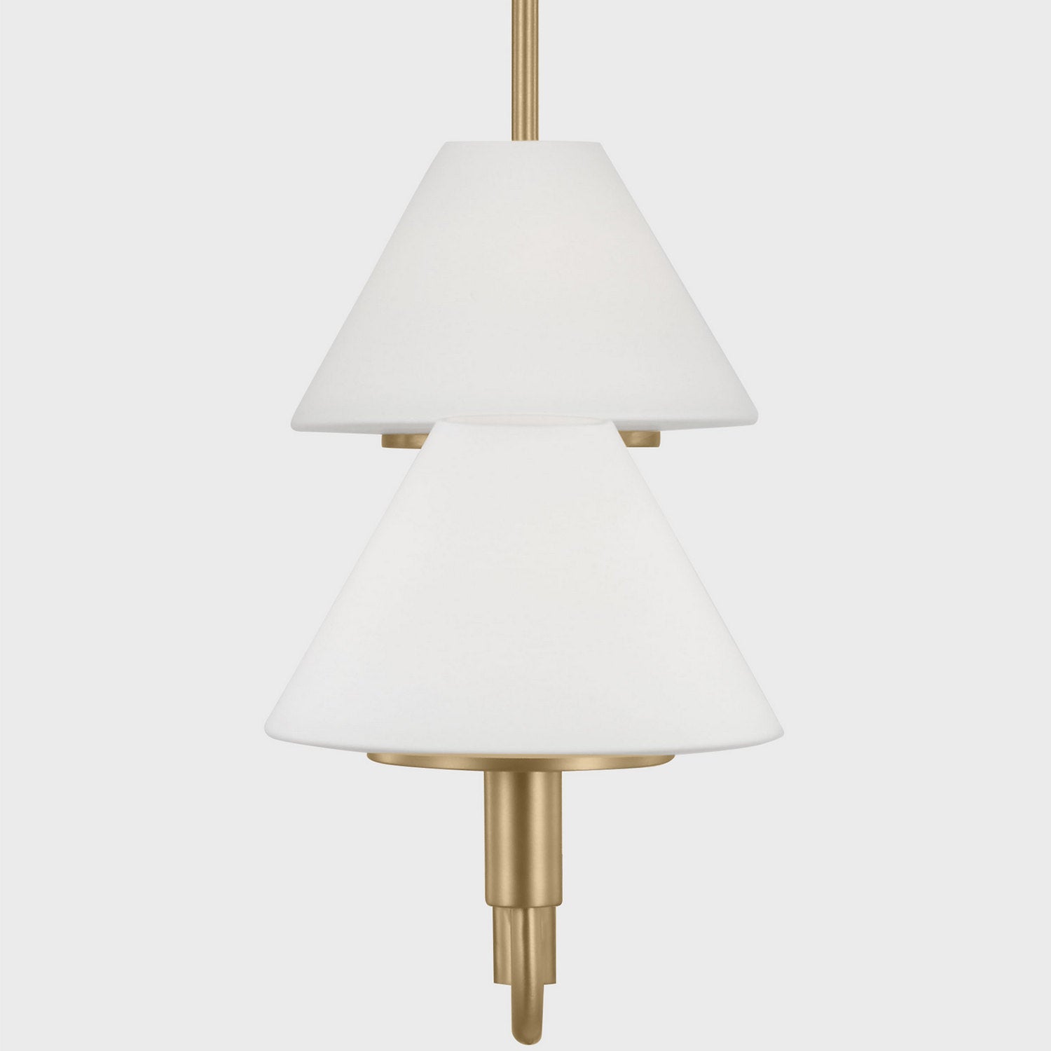 Generation Lighting - GLC1244SB - Four Light Chandelier - Mendota - Satin Brass