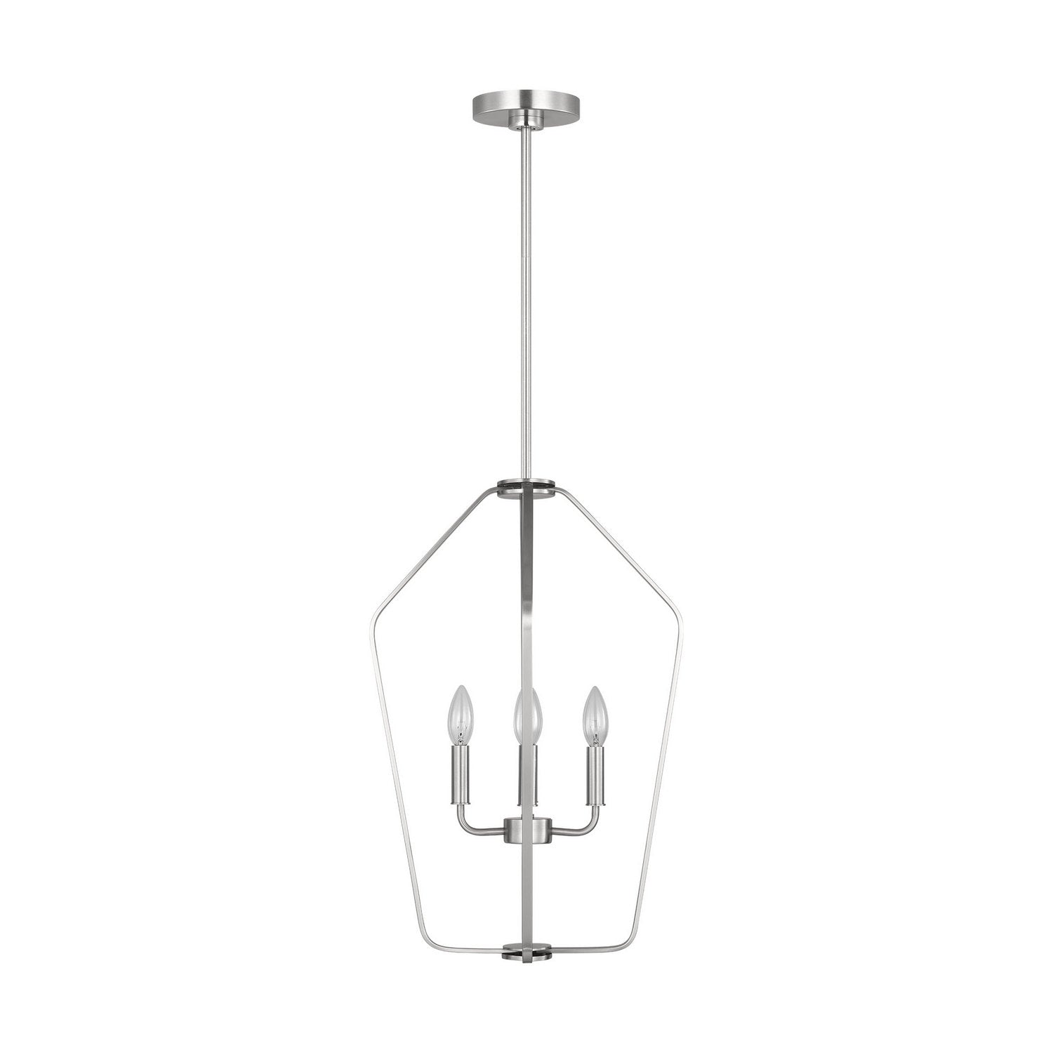 Generation Lighting - GLC1264BS - Four Light Chandelier - Kennan - Brushed Nickel