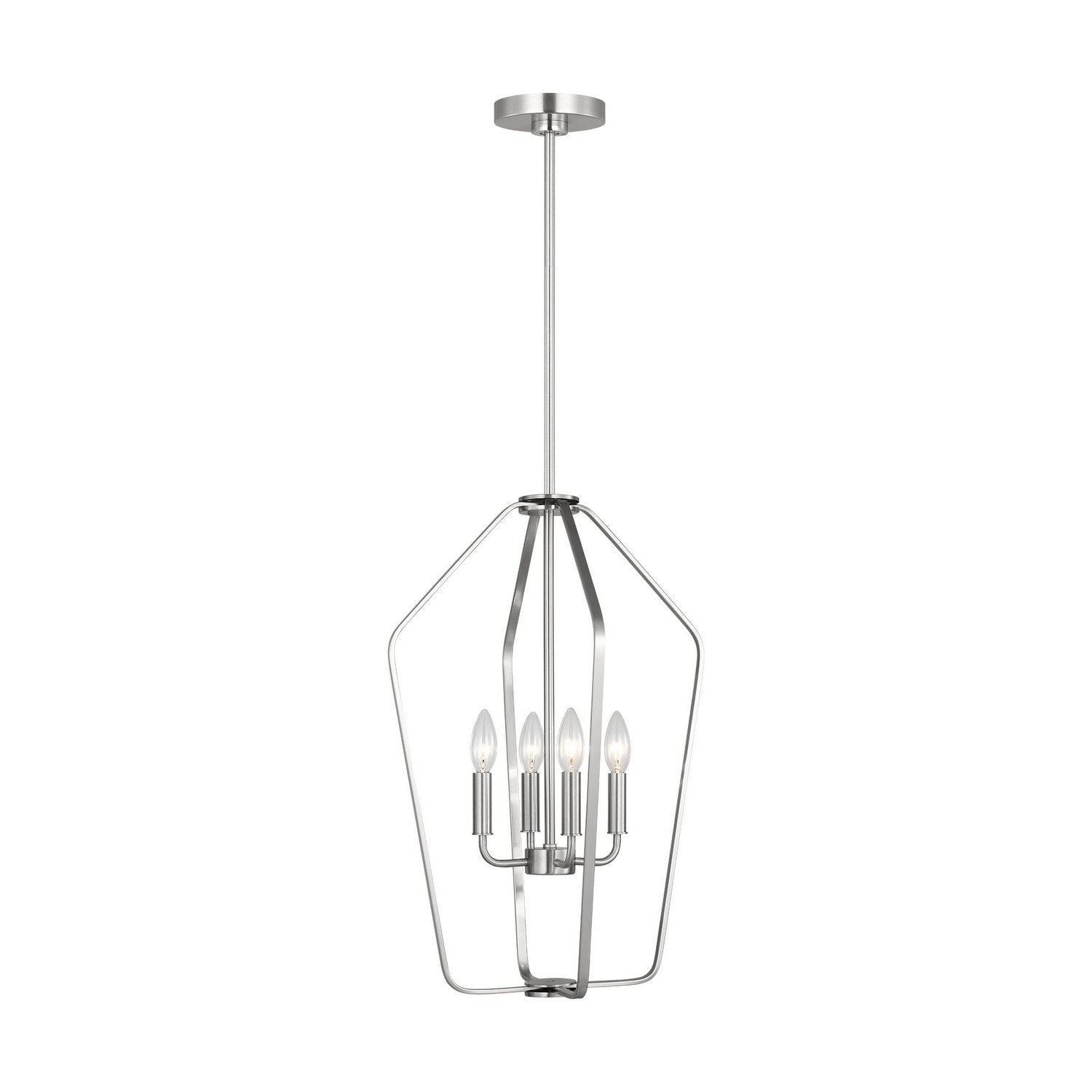 Generation Lighting - GLC1264BS - Four Light Chandelier - Kennan - Brushed Nickel