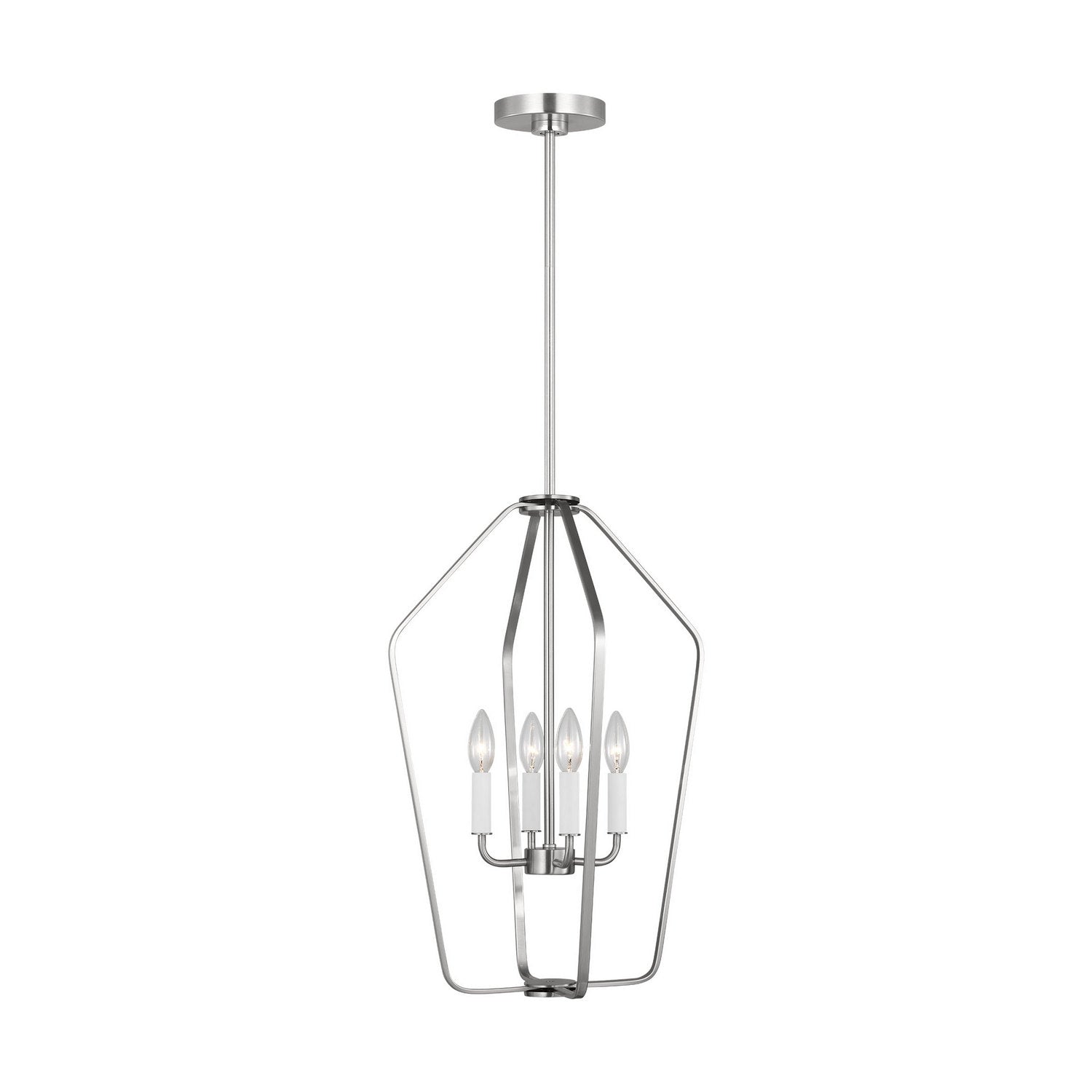 Generation Lighting - GLC1264BS - Four Light Chandelier - Kennan - Brushed Nickel