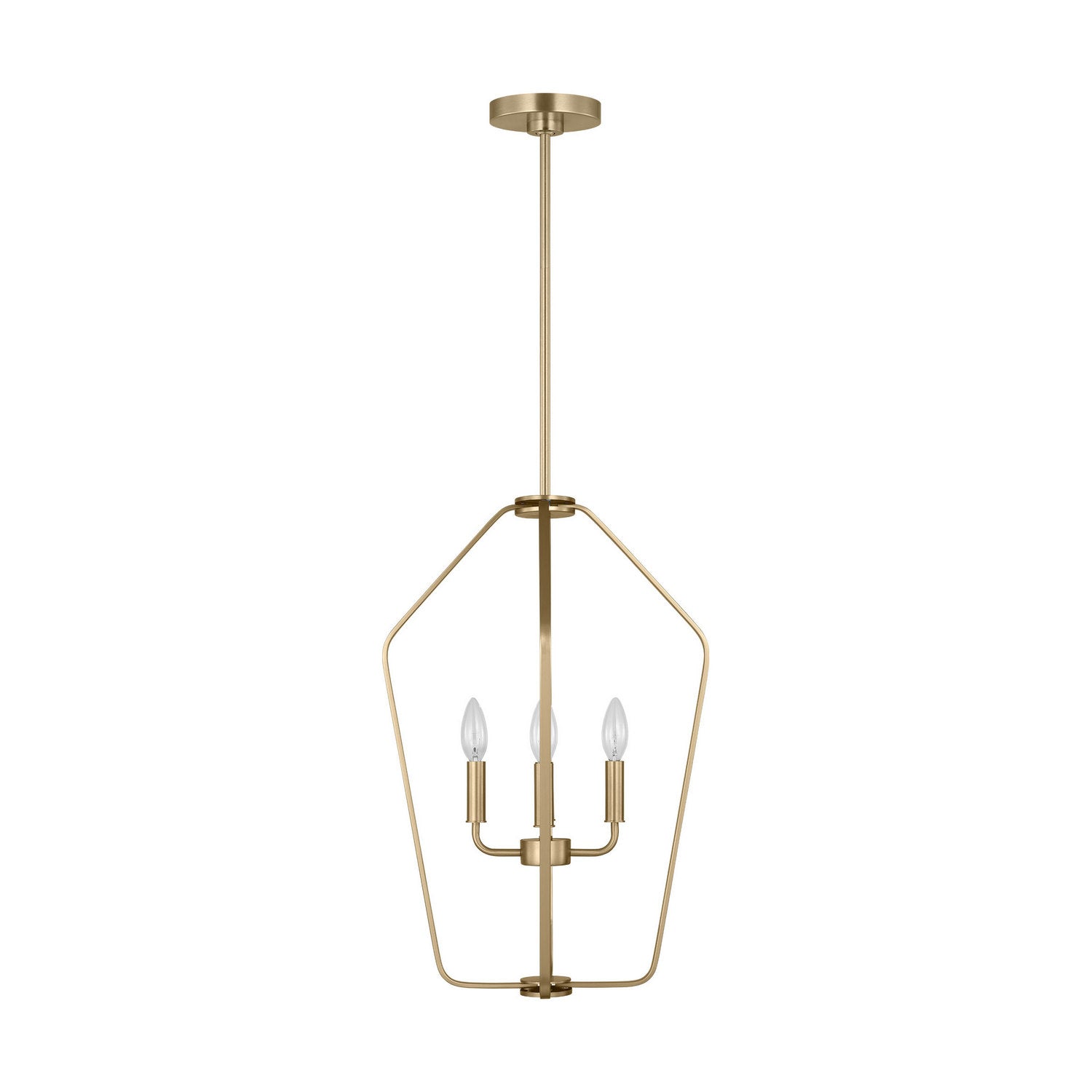 Generation Lighting - GLC1264SB - Four Light Chandelier - Kennan - Satin Brass
